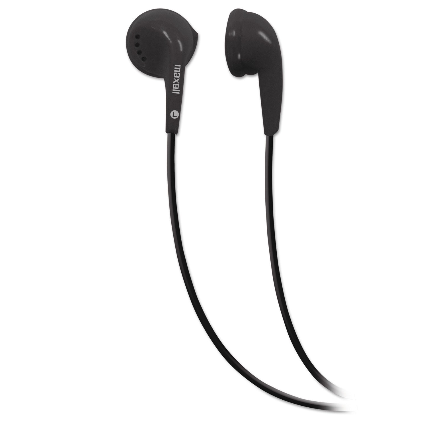 EB-95 Stereo Earbuds, 3 ft Cord, Black -
