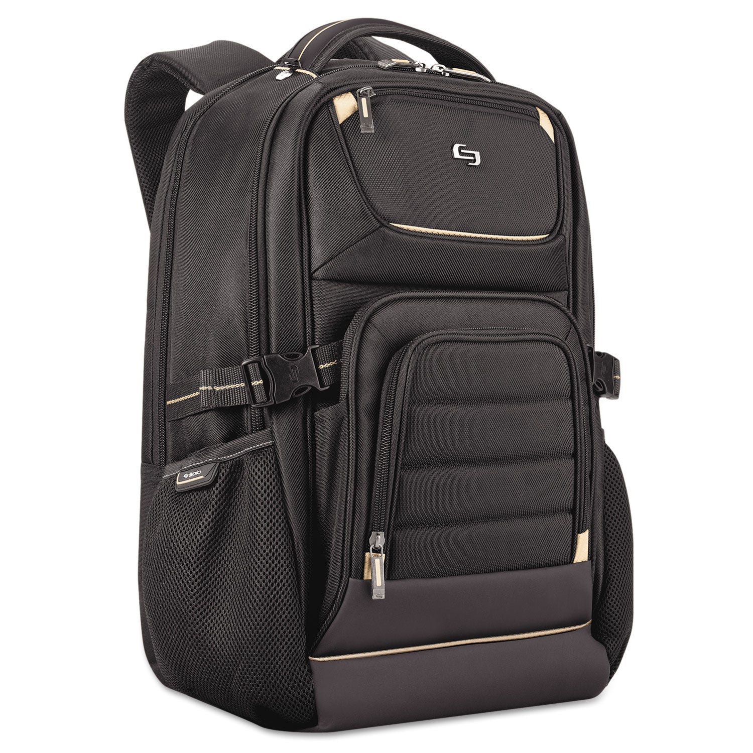 Pro Backpack, Fits Devices Up to 17.3", Polyester, 12.25 x 6.75 x 17.5, Black -