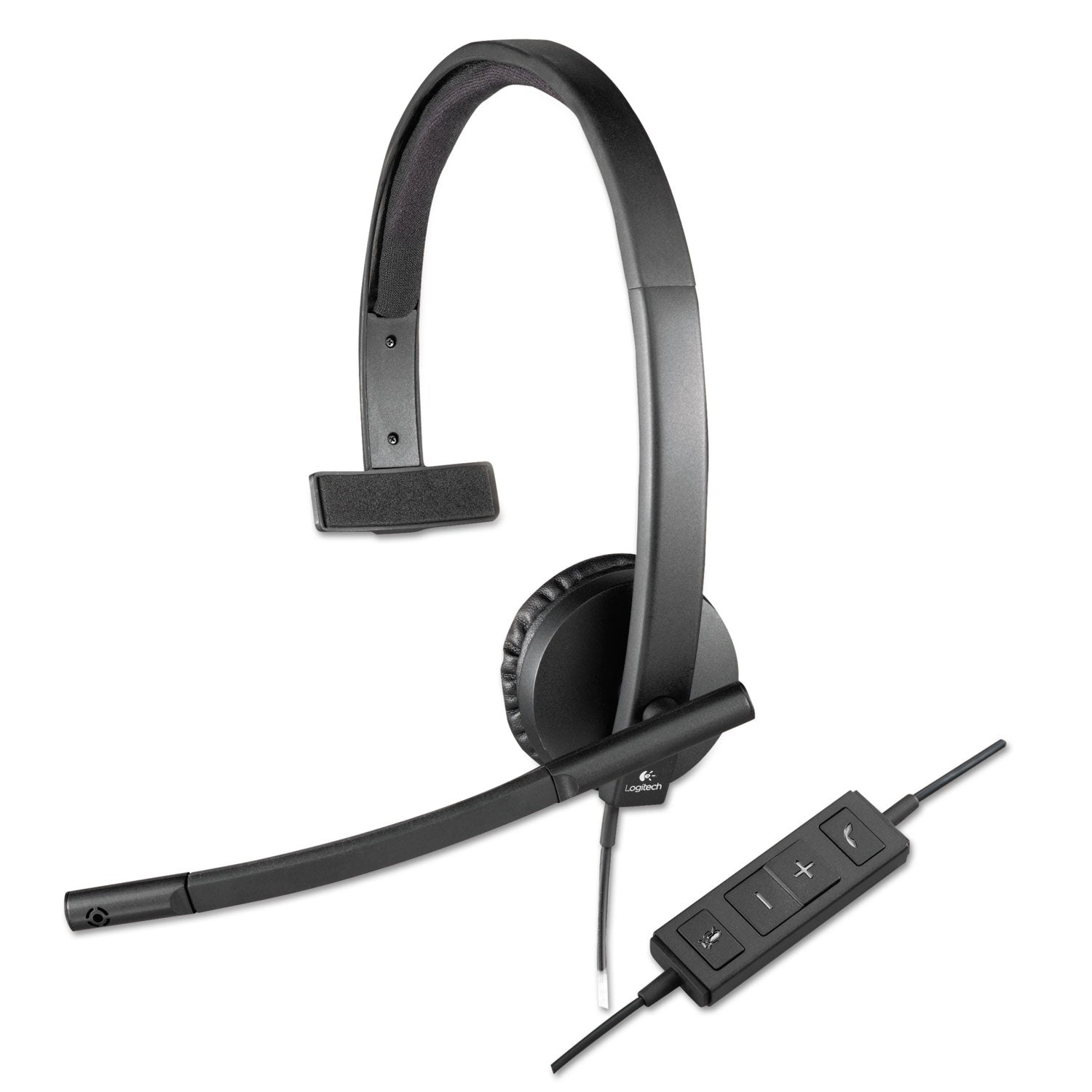H570e Monaural Over The Head Wired Headset, Black -