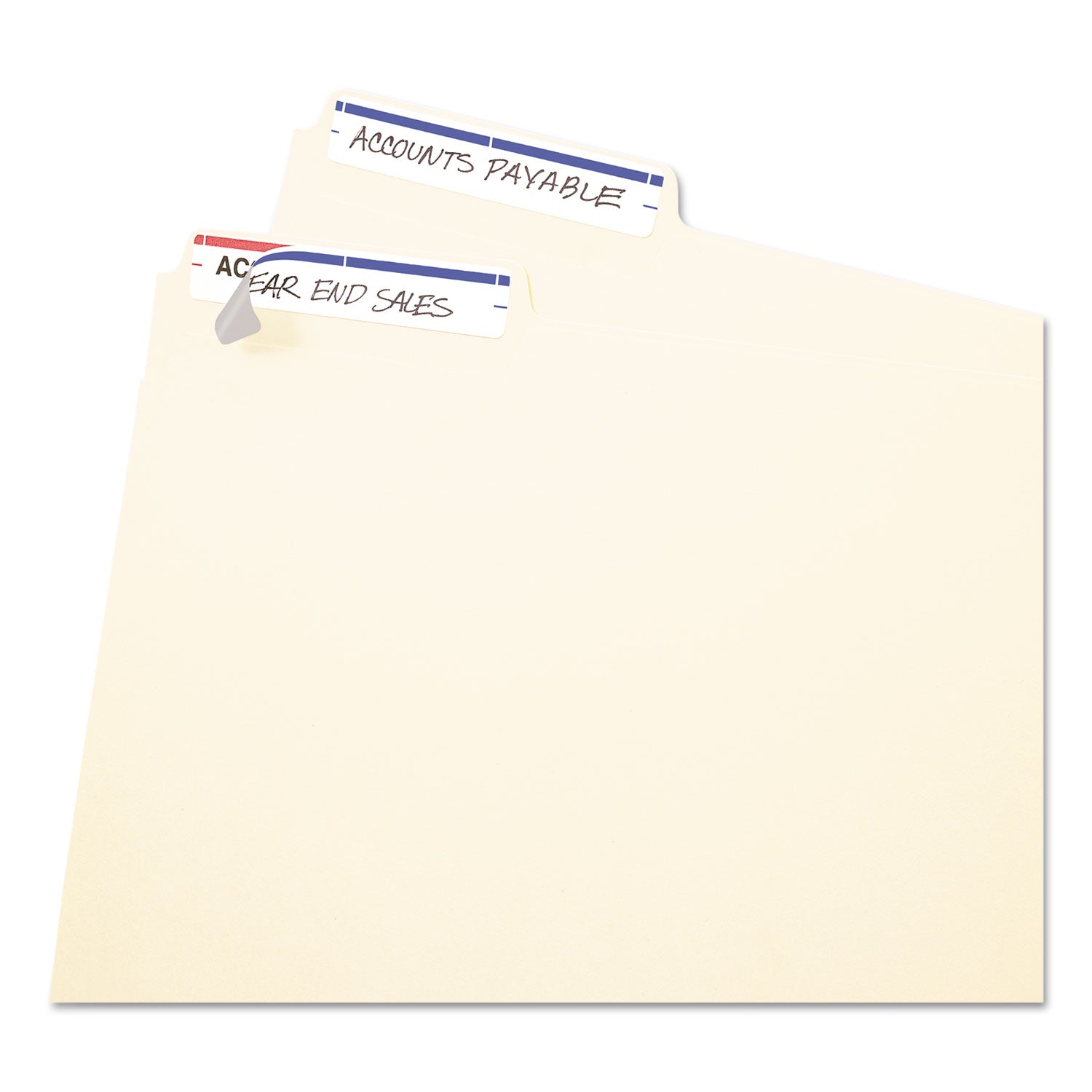 Printable 4" x 6" - Permanent File Folder Labels, 0.69 x 3.44, White, 7/Sheet, 36 Sheets/Pack, (5200) -