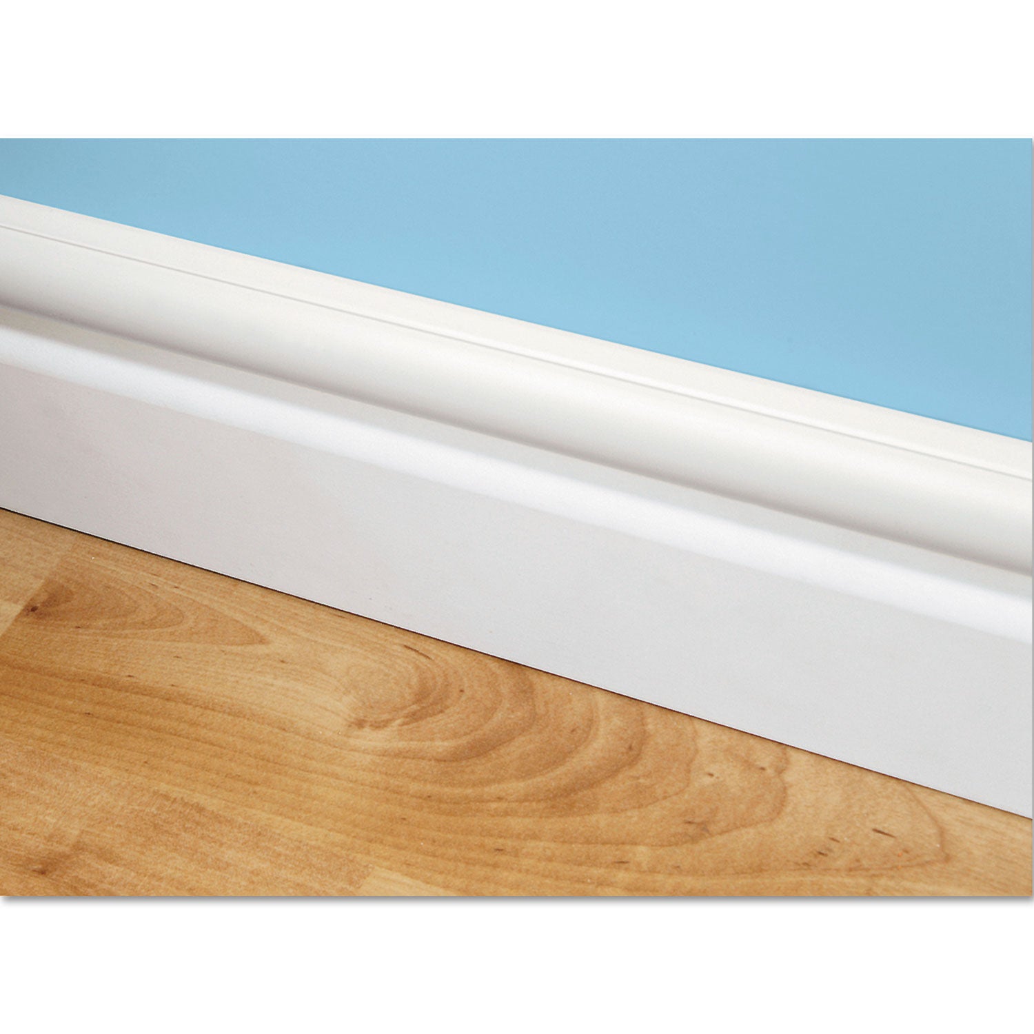 Decorative Mini Cord Cover, 60" x 1.25" x 0.5" Covers, White -