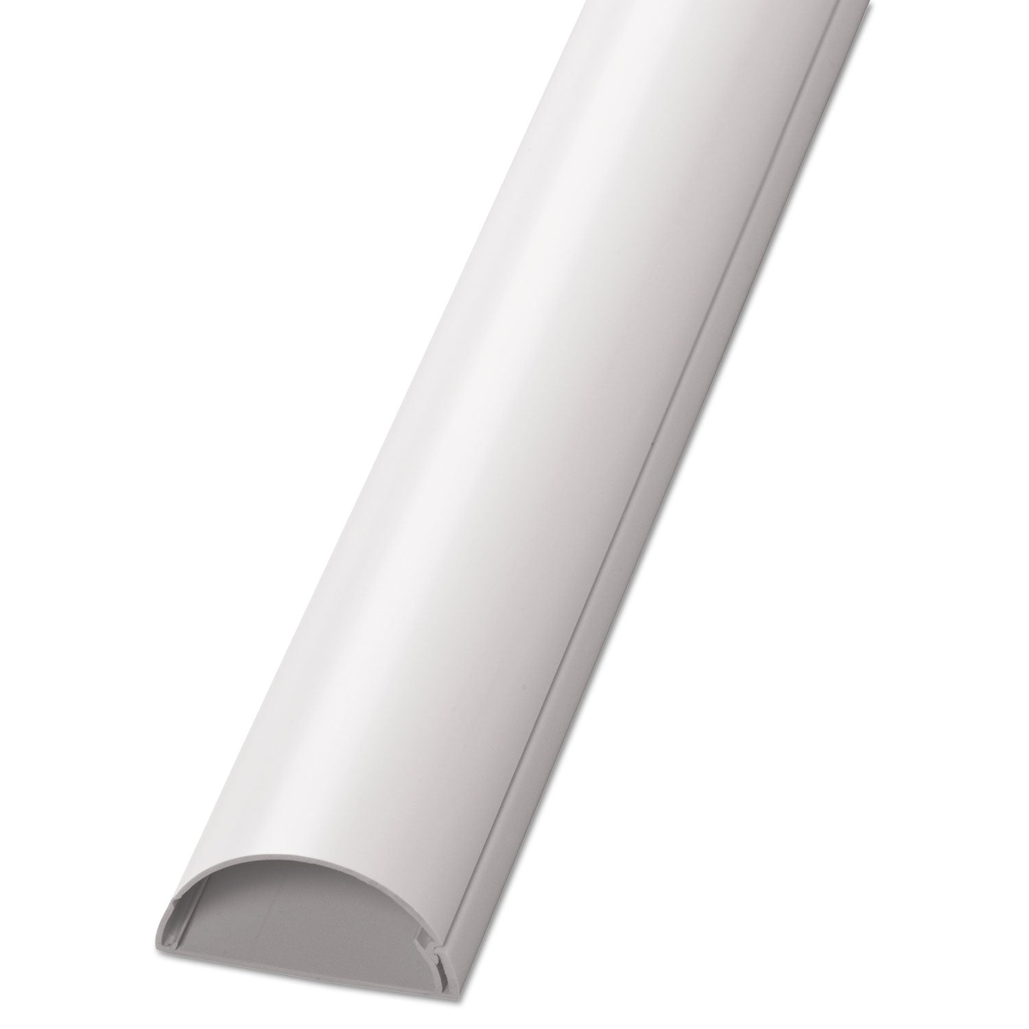 Decorative Desk Cord Cover, 60" x 2" x 1" Cover, White -