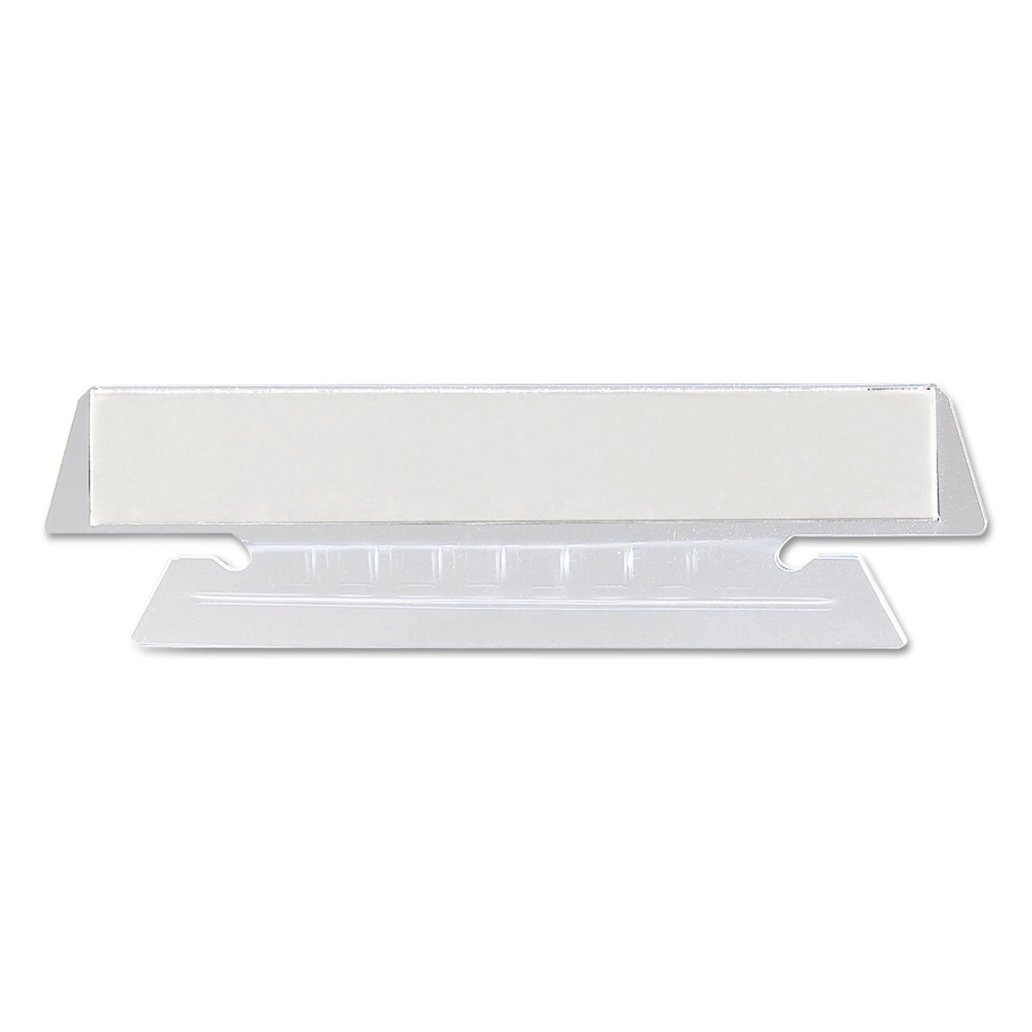 Poly Index Tabs and Inserts For Hanging File Folders, 1/3-Cut, White/Clear, 3.5" Wide, 25/Pack -