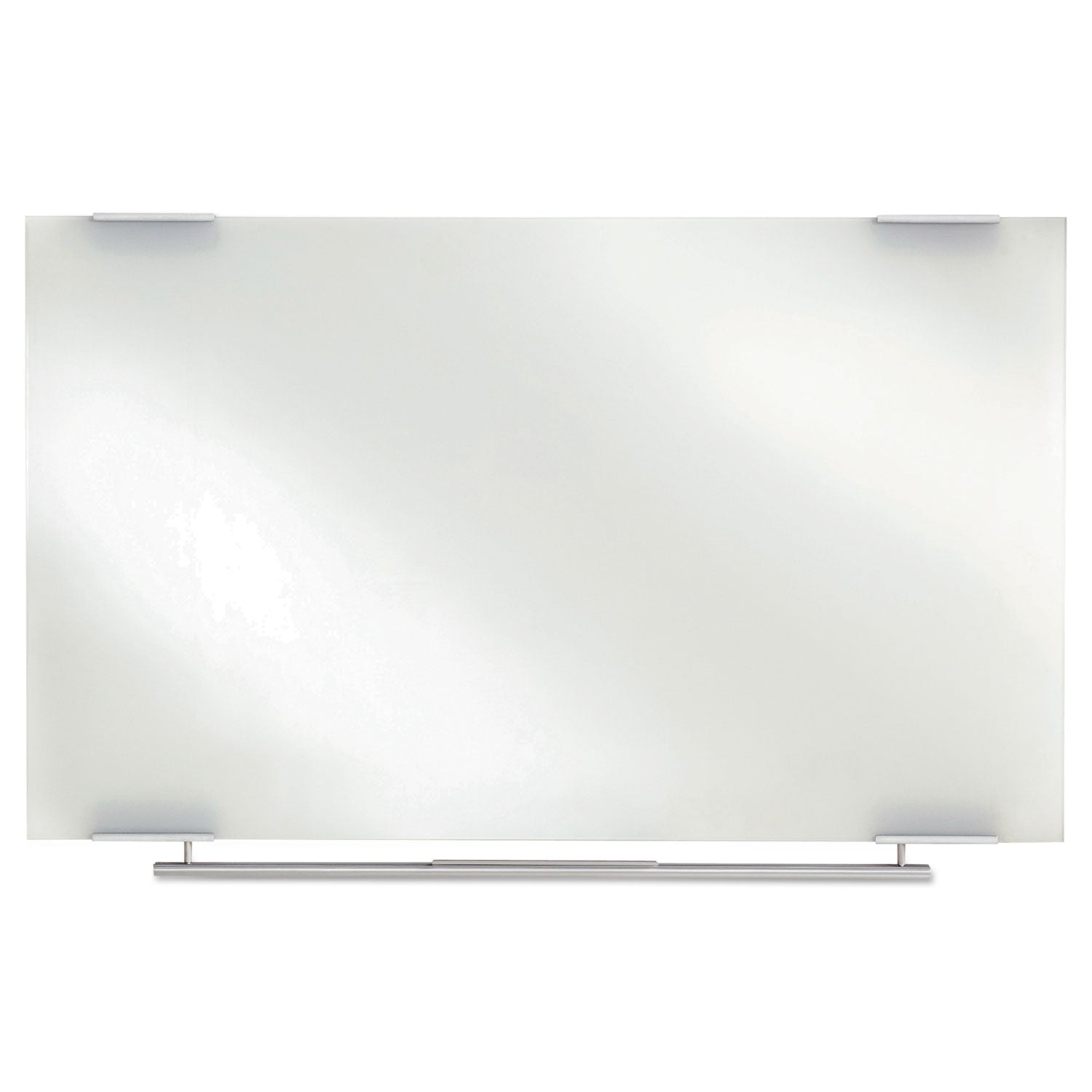 Clarity Glass Dry Erase Board with Aluminum Trim, 72 x 36, White Surface -