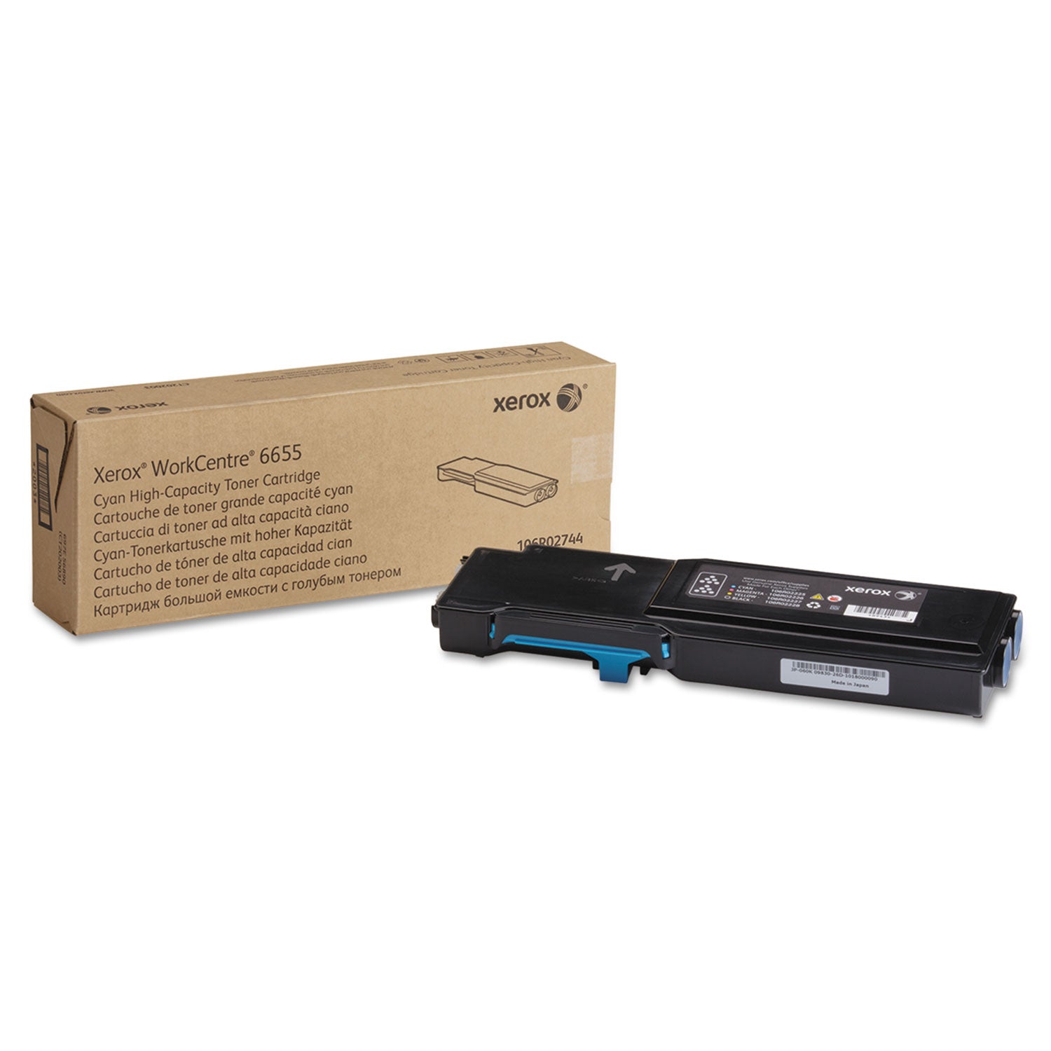 106R02744 Toner, 7,500 Page-Yield, Cyan -