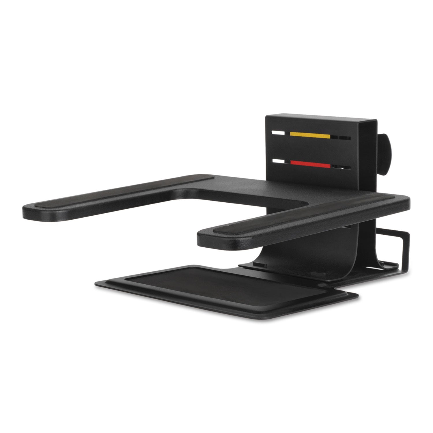 Adjustable Laptop Stand, 10" x 12.5" x 3" to 7", Black, Supports 7 lbs -