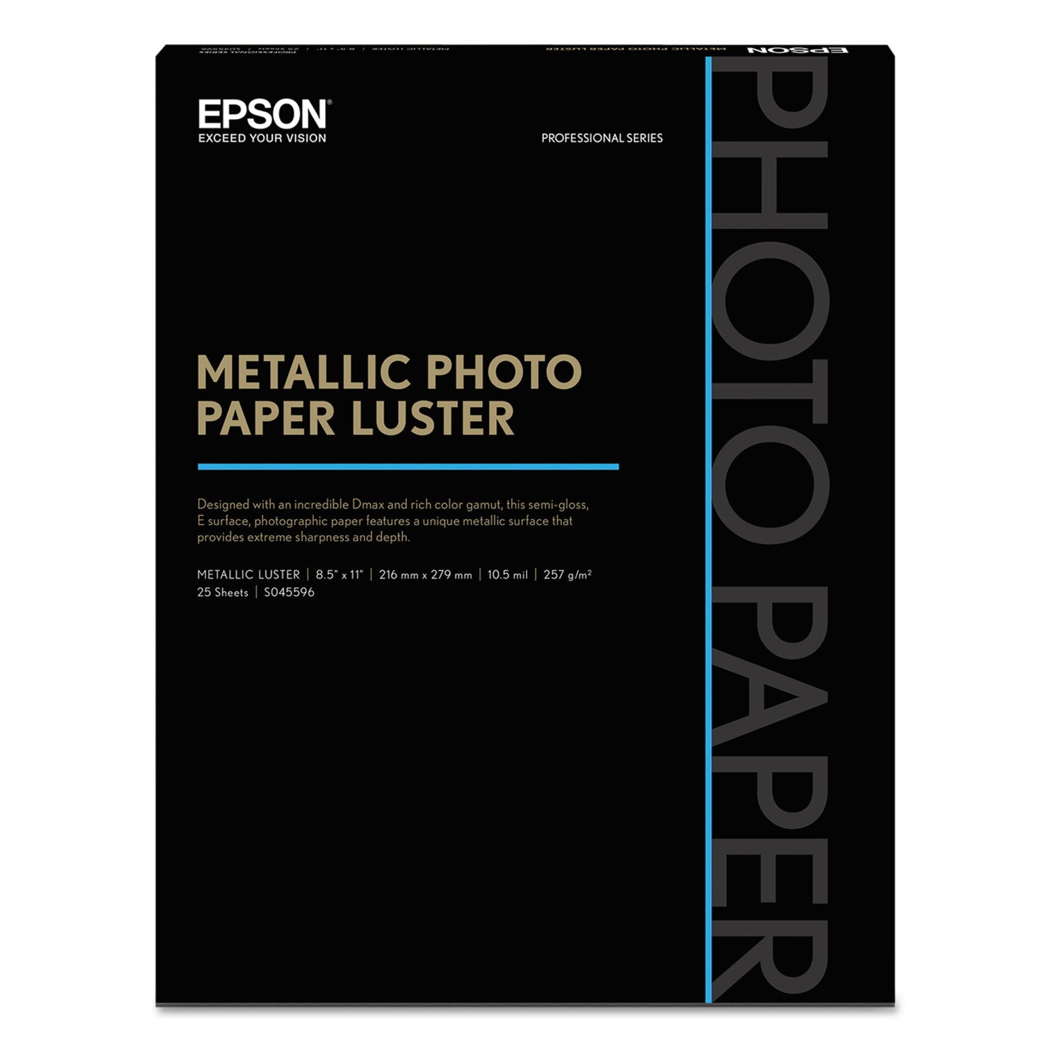 professional-media-metallic-luster-photo-paper-105-mil-85-x-11-white-25-pack_epss045596 - 1