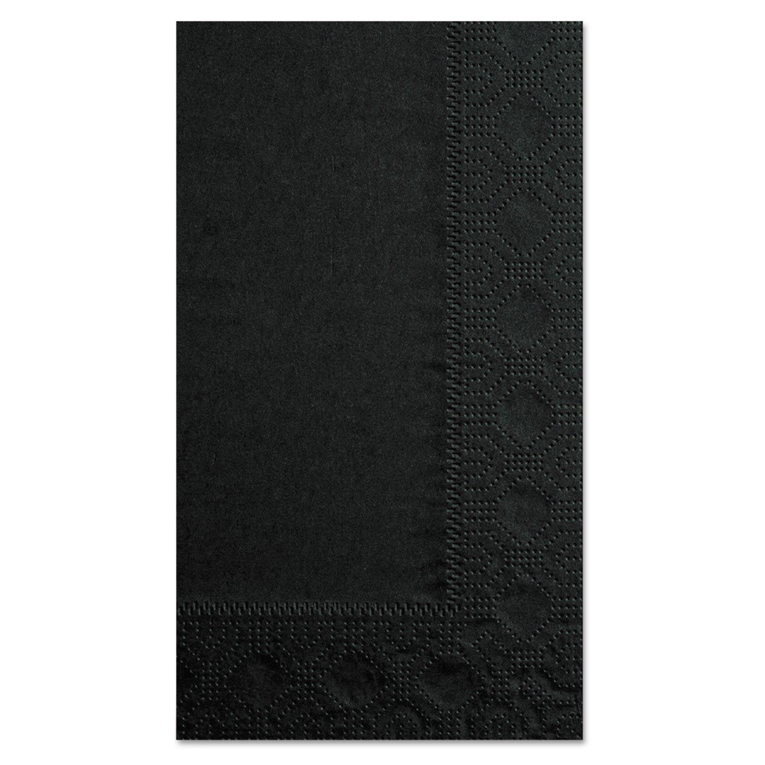 Dinner Napkins, 2-Ply, 15 x 17, Black, 1000/Carton -