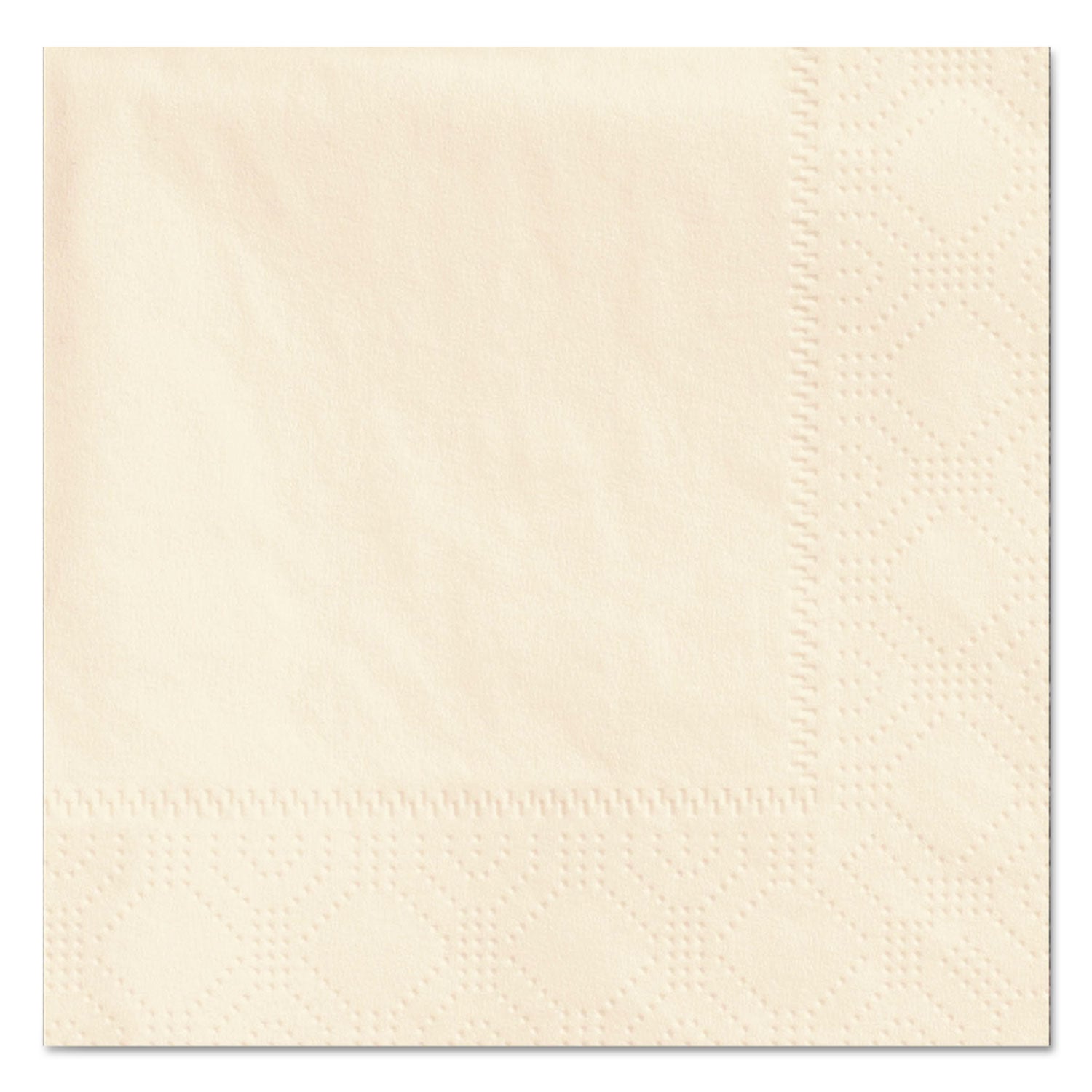 Beverage Napkins, 2-Ply, 9 1/2 x 9 1/2, Ecru, 1000/Carton -