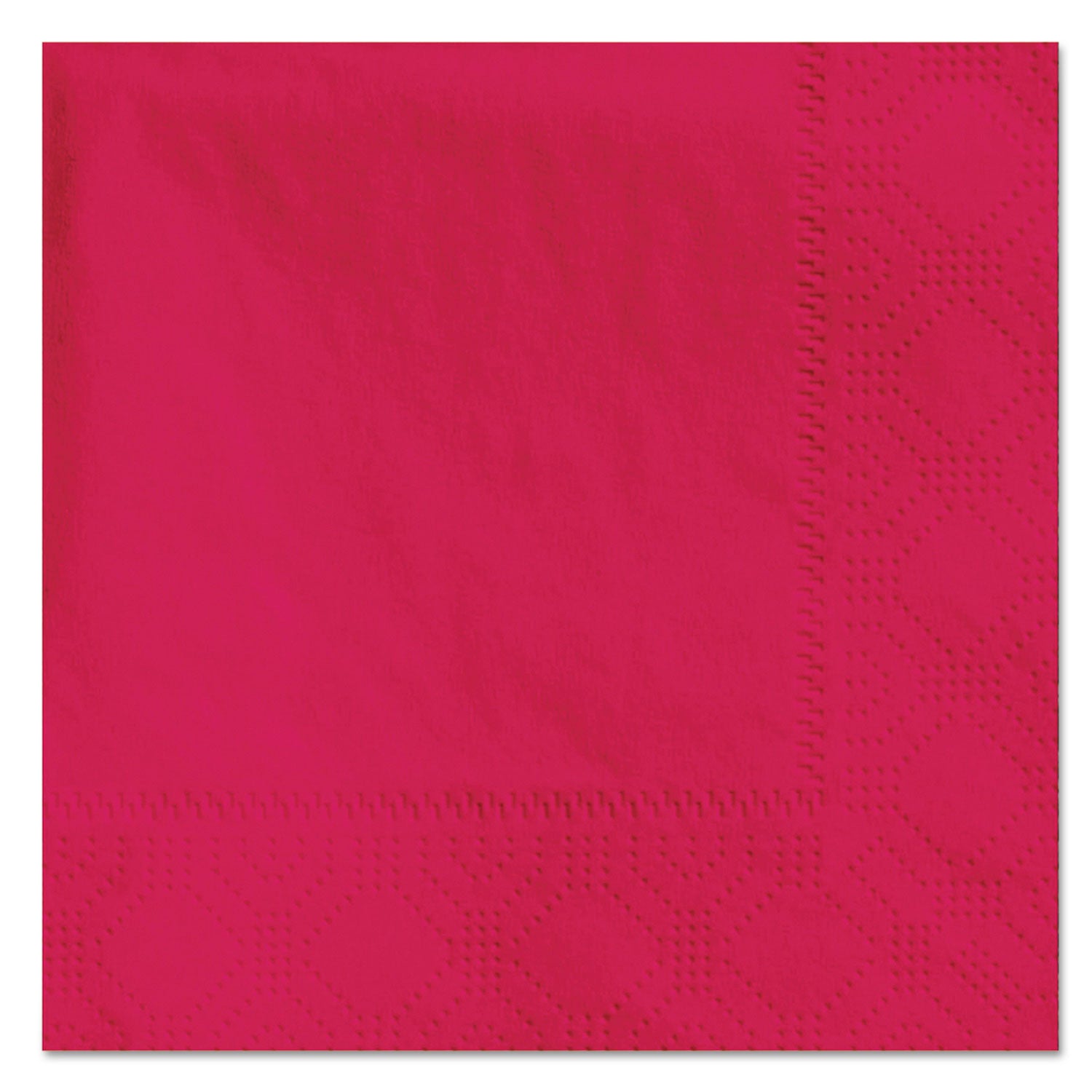 Beverage Napkins, 2-Ply, 9 1/2 x 9 1/2, Red, 1000/Carton -