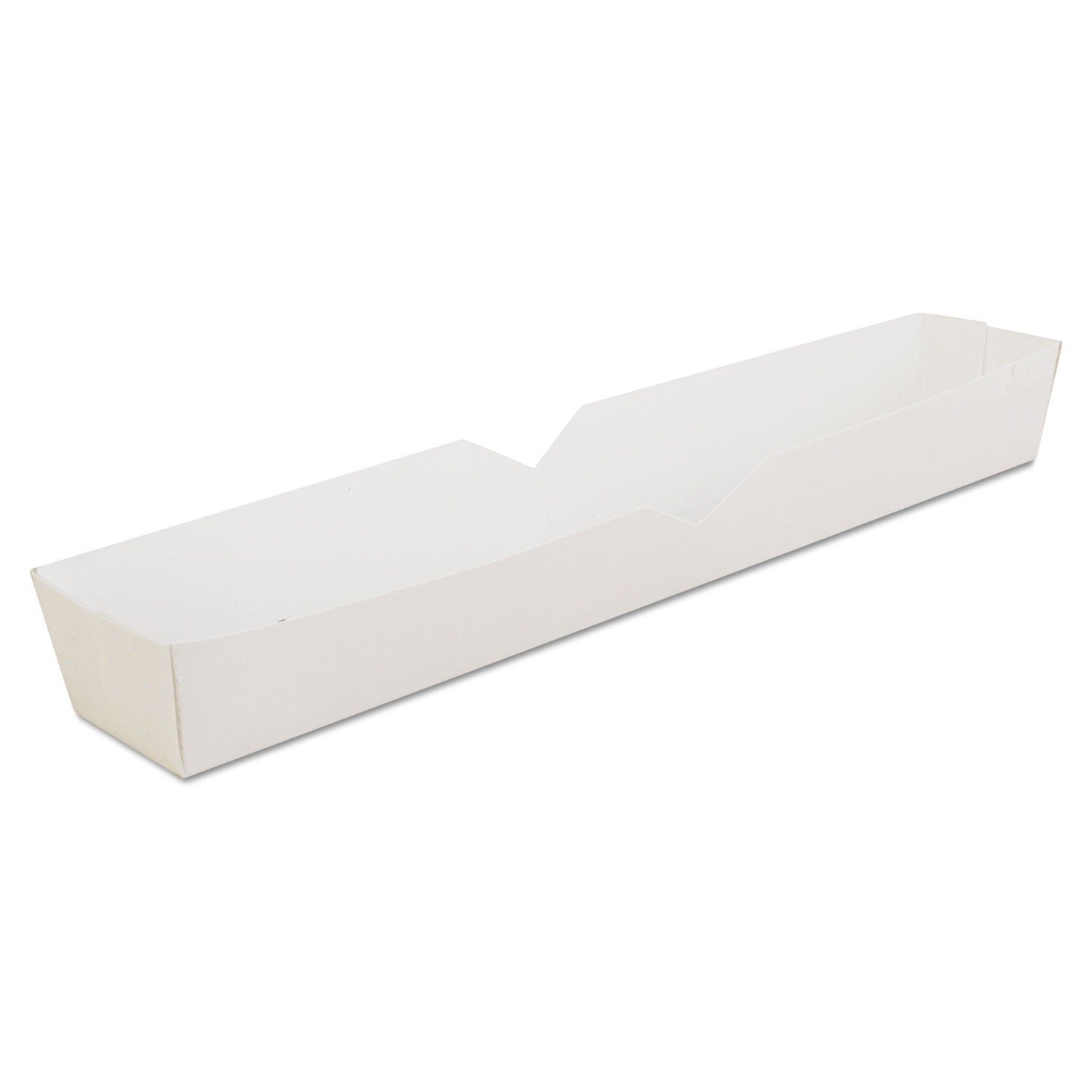 footlong-hot-dog-tray-1025-x-15-x-125-white-paper-500-carton_sch0711 - 1