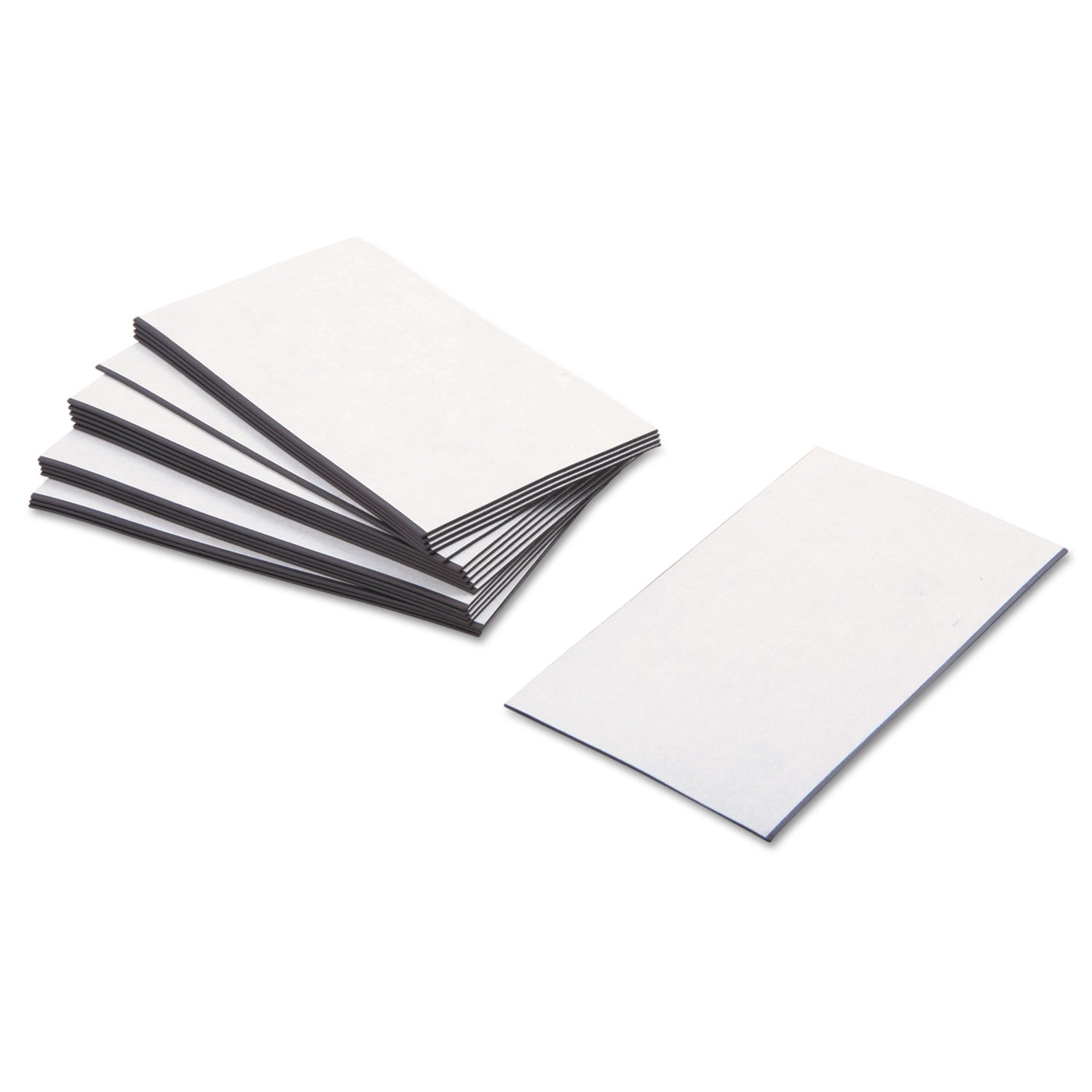 Business Card Magnets, 2 x 3.5, White, Adhesive Coated, 25/Pack -