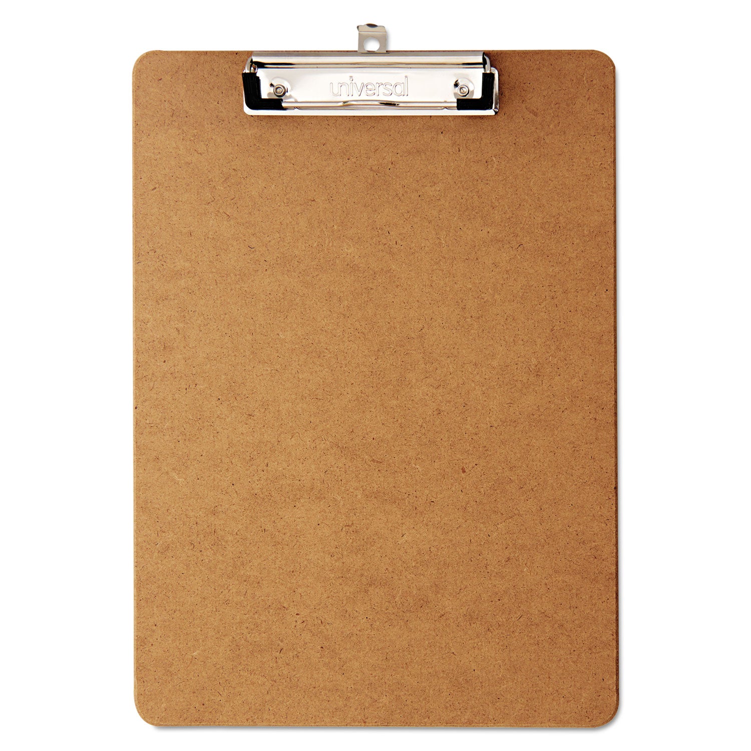 Hardboard Clipboard with Low-Profile Clip, 0.5" Clip Capacity, Holds 8.5 x 11 Sheets, Brown, 6/Pack -