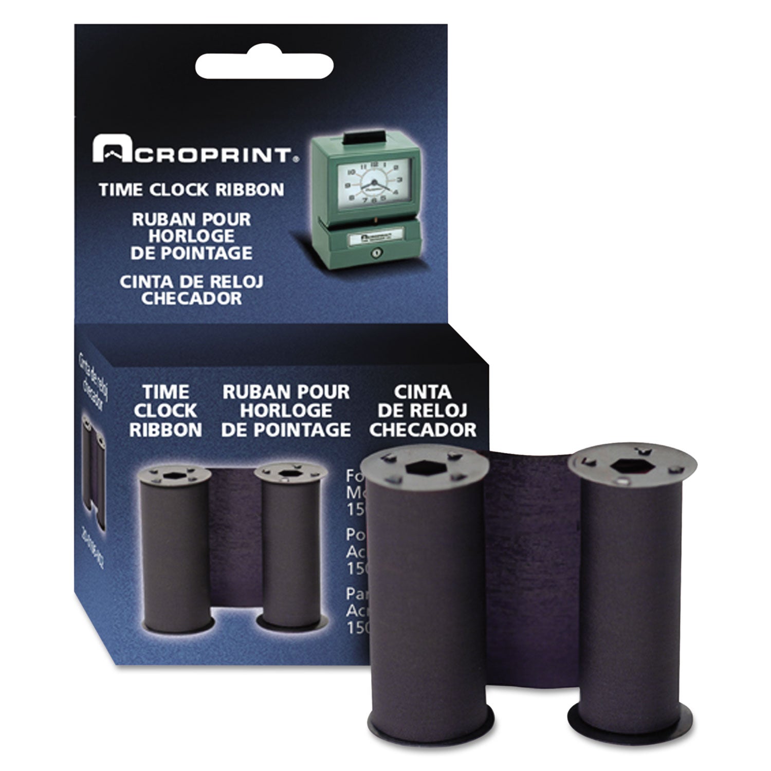 200106002 Print Time Recorder Ribbon, Blue -