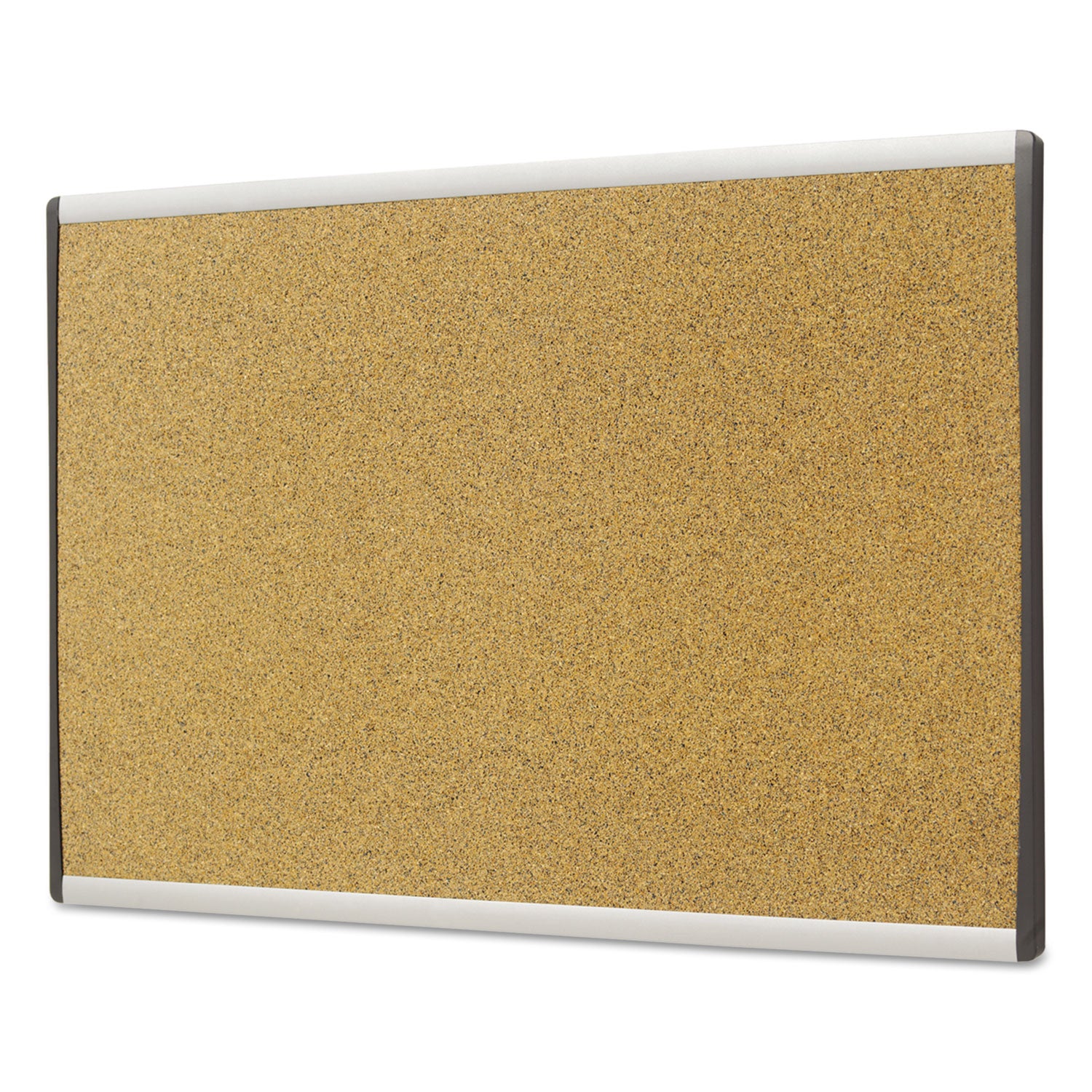 ARC Frame Cubicle Cork Board, 30 x 18, Tan Surface, Silver Aluminum Frame -