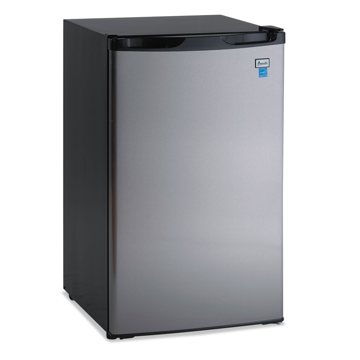 4.4 CF Refrigerator, 19 1/2"W x 22"D x 33"H, Black/Stainless Steel -