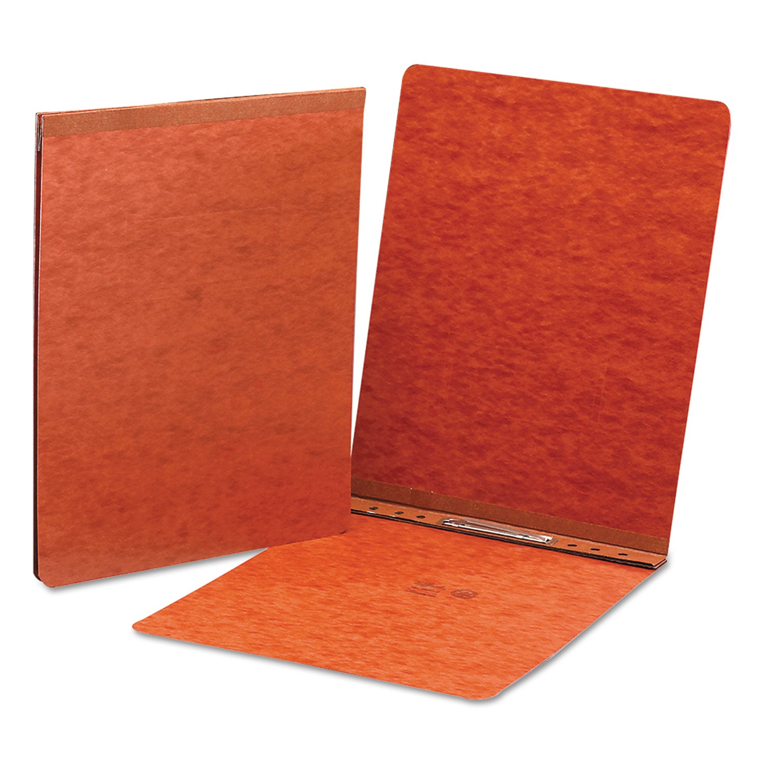 Prong Fastener Premium Pressboard Report Cover, Two-Piece Prong Fastener, 2" Capacity, 8.5 x 11, Red/Red -