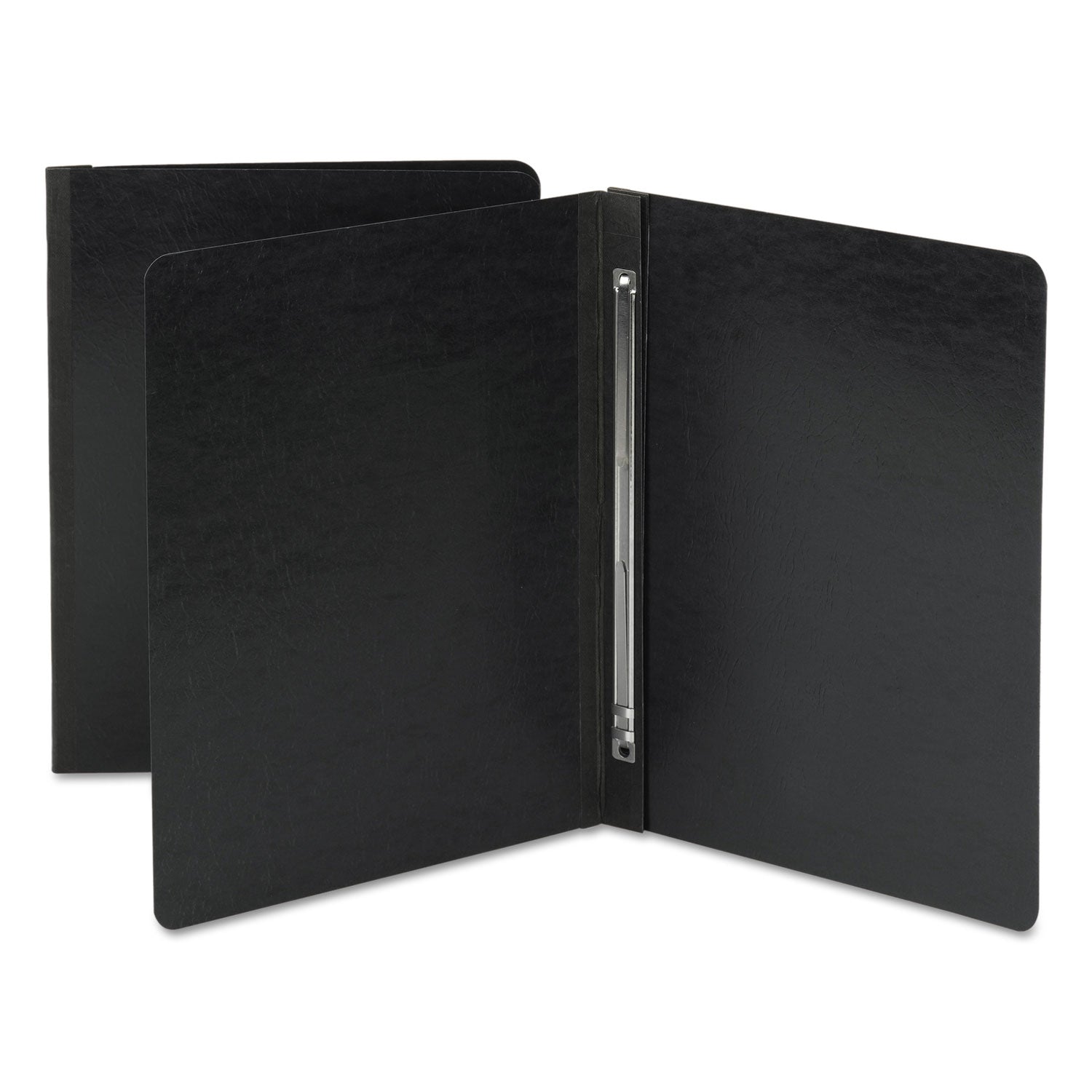 Prong Fastener Premium Pressboard Report Cover, Two-Piece Prong Fastener 3" Capacity, 8.5 x 11, Black/Black -