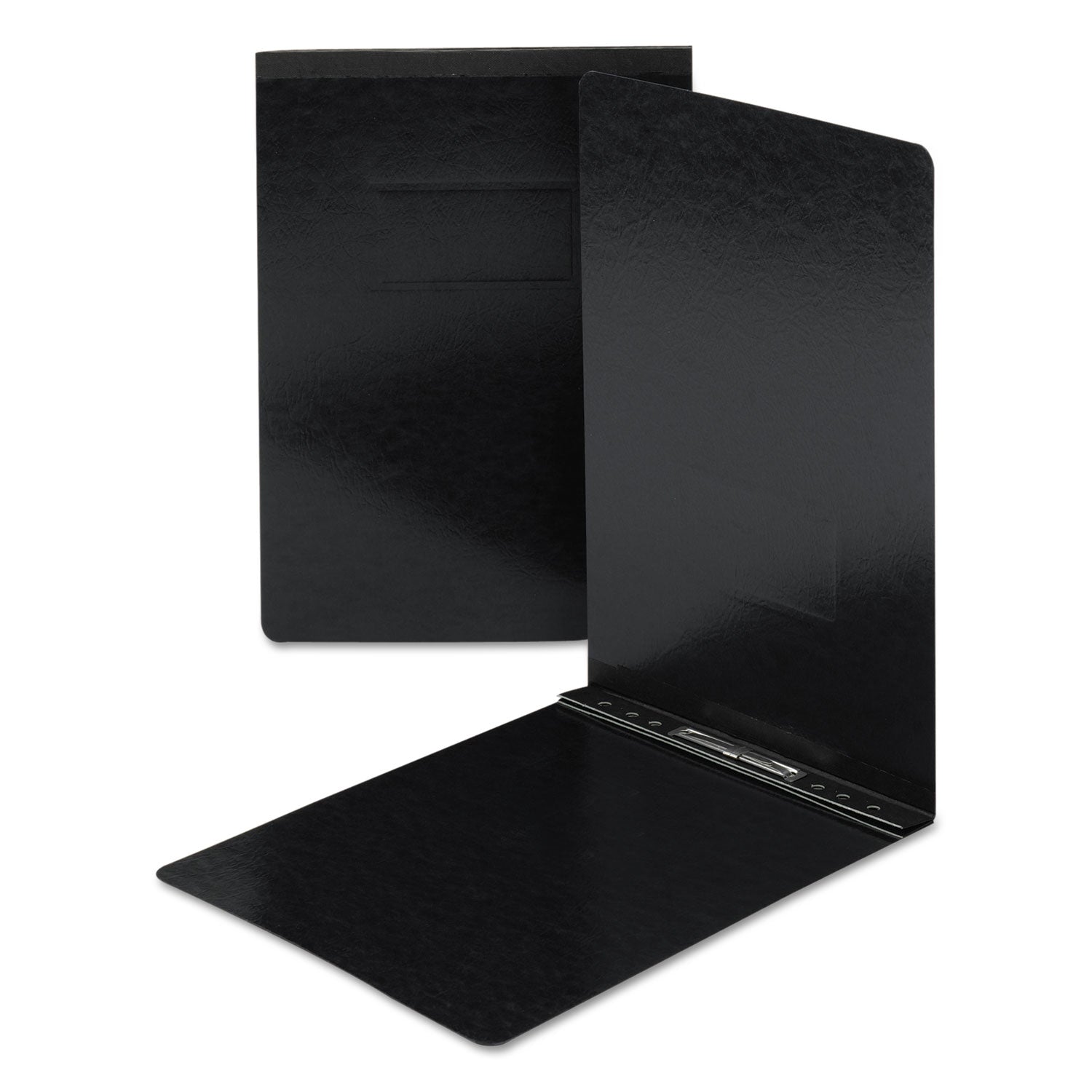 Prong Fastener Premium Pressboard Report Cover, Two-Piece Prong Fastener, 3" Capacity, 11 x 17, Black/Black -