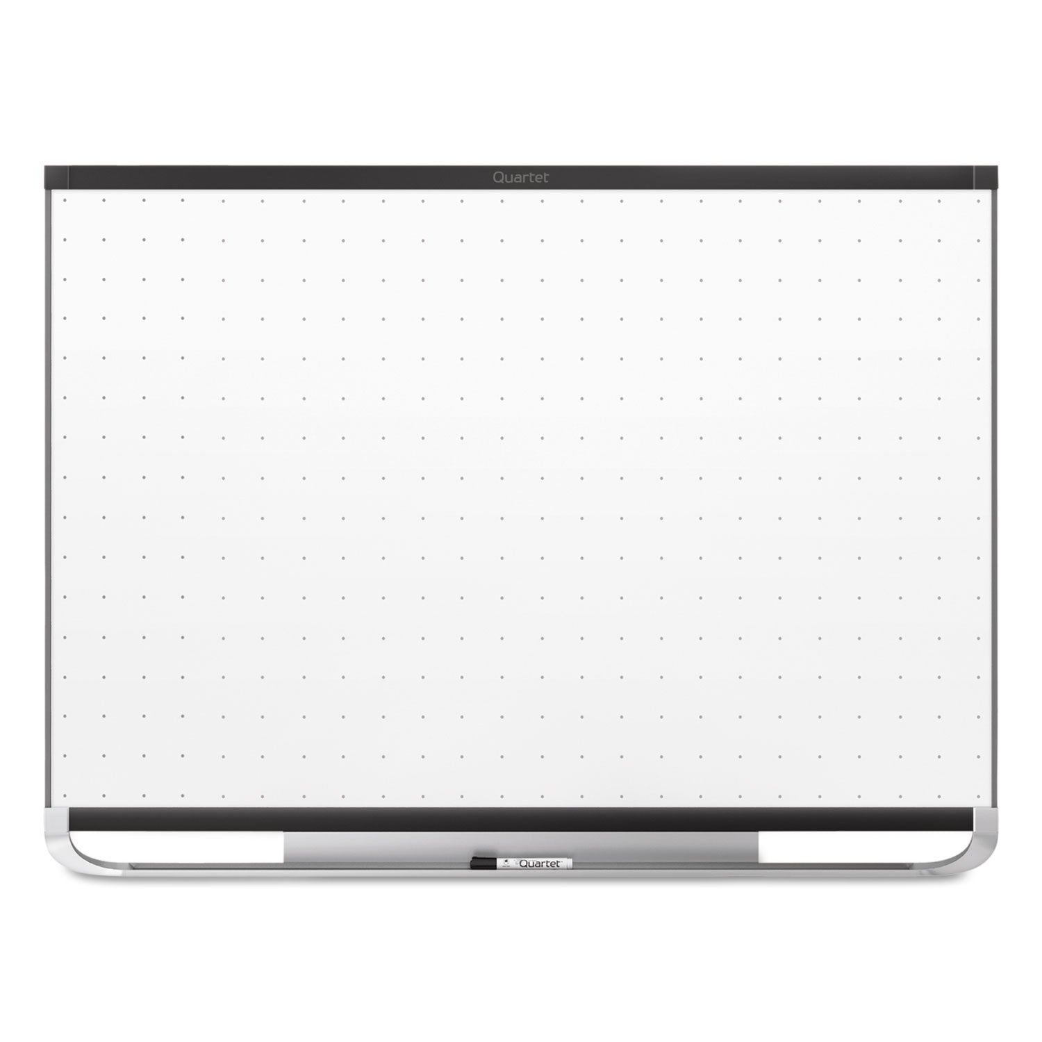 Quartet Prestige 2 Total Erase Magnetic Whiteboard - 48" (4 ft) Width x 36" (3 ft) Height - White Surface - Black Aluminum Frame - Horizontal - Magnetic - 1 Each - 2