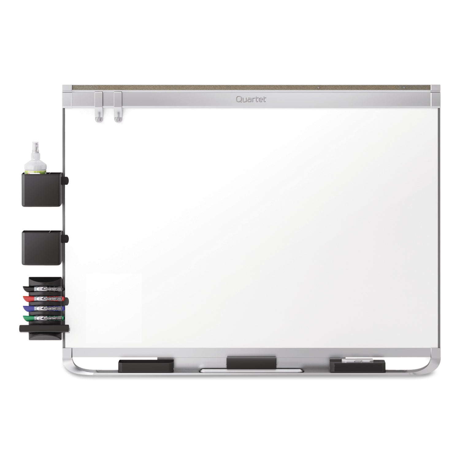 Prestige 2 DuraMax Magnetic Porcelain, 96 x 48, White Surface, Silver Aluminum/Plastic Frame -
