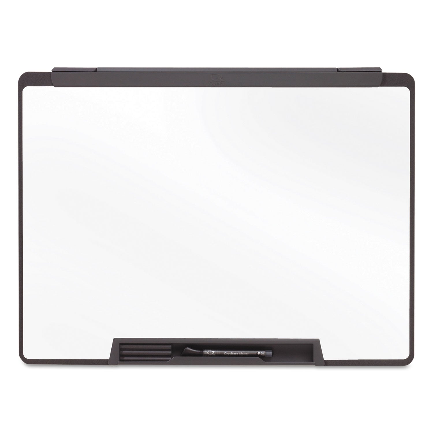 Motion Portable Dry Erase Marker Board, 36 x 24, White Surface, Black Plastic Frame -