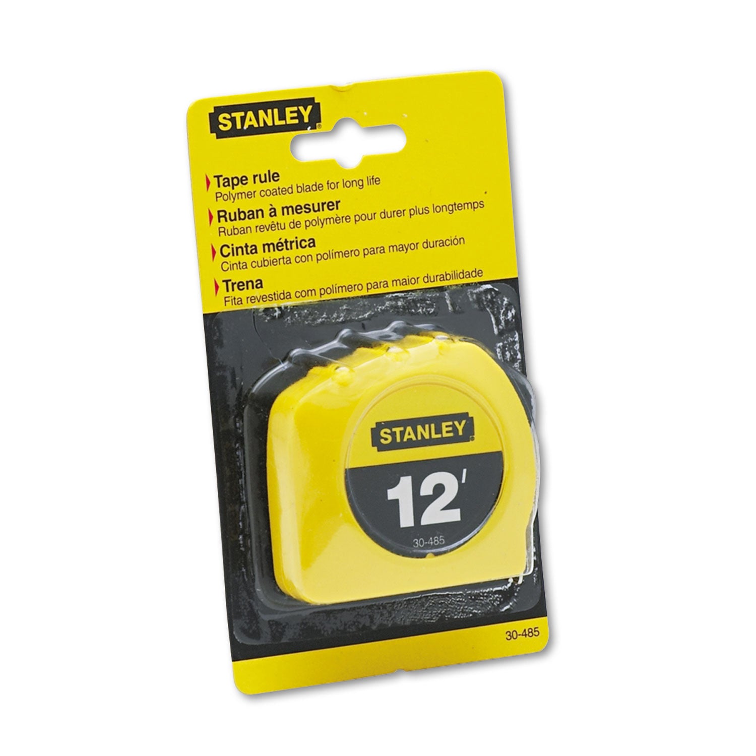 power-return-tape-measure-w-belt-clip-0-12ft-yellow_bos30485 - 1