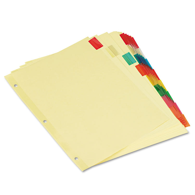 Insertable Tab Index, 8-Tab, 11 x 8.5, Buff, 6 Sets -