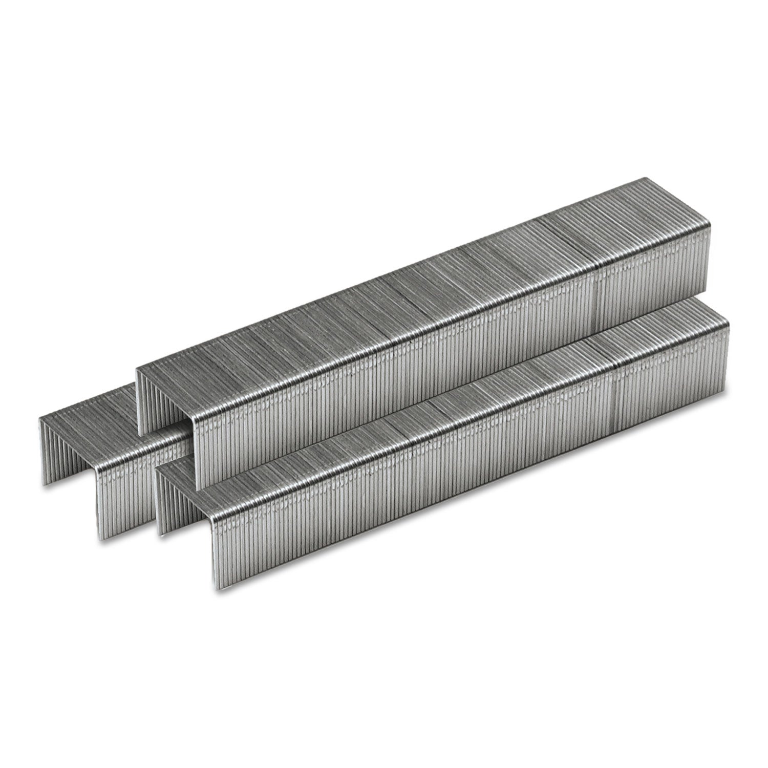 Optima High-Capacity Staples, 0.38" Leg, 0.5" Crown, Steel, 125/Strip, 20 Strips/Box -