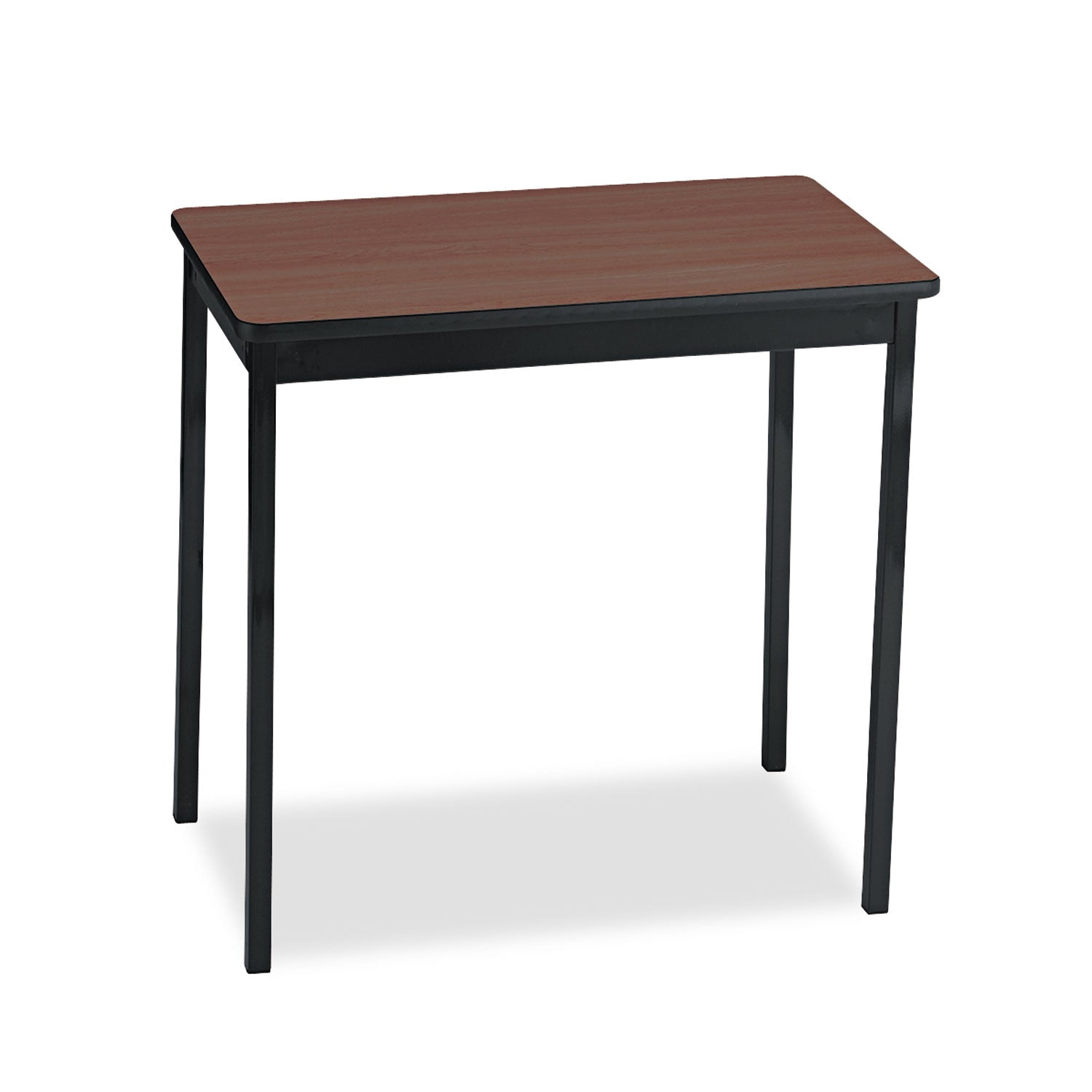 Utility Table, Rectangular, 30w x 18d x 30h, Walnut/Black -