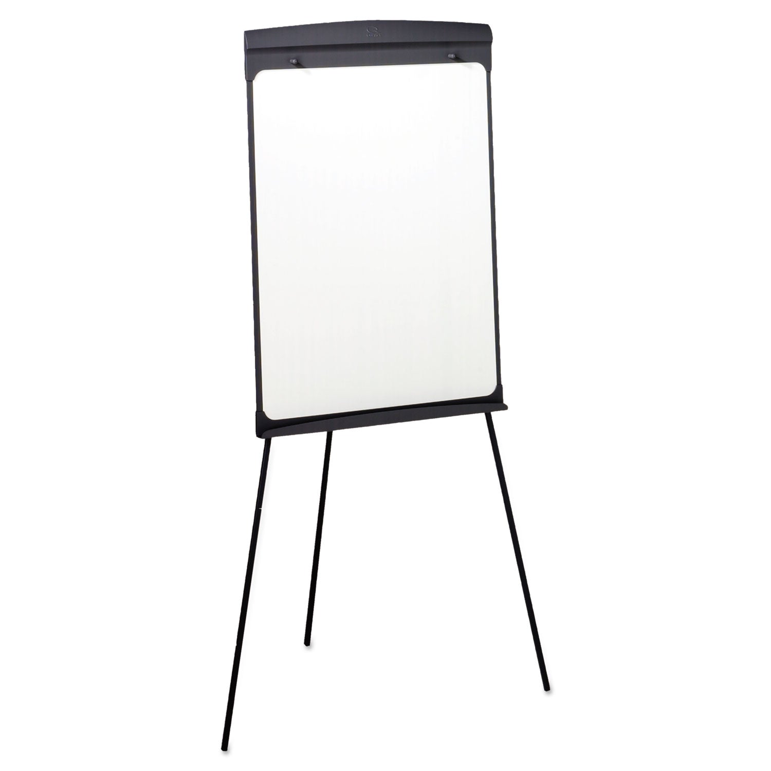 Magnetic Dry Erase Easel, 27 x 35, Graphite Surface, Graphite Plastic Frame -