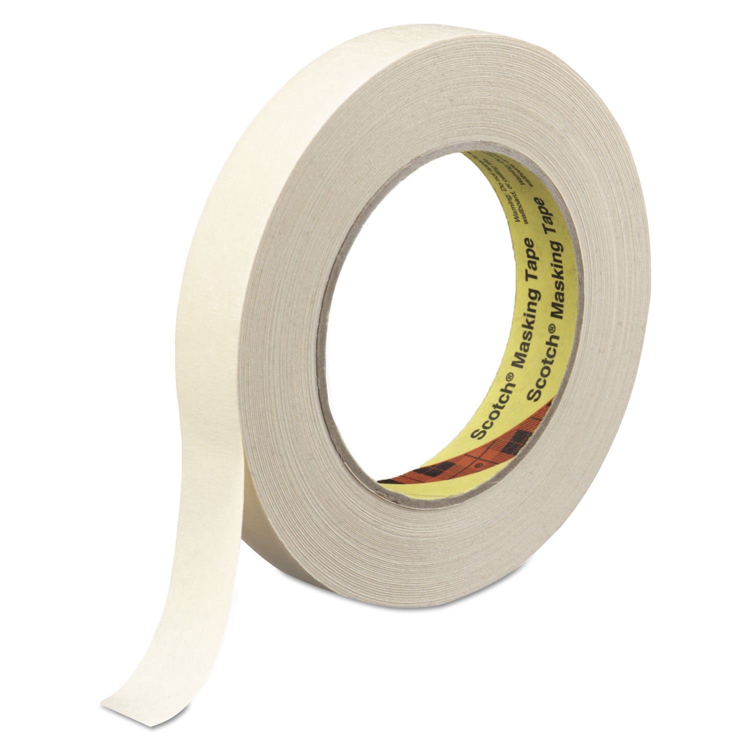 High-Performance Masking Tape 232, 3" Core, 48 mm x 55 m, Tan -