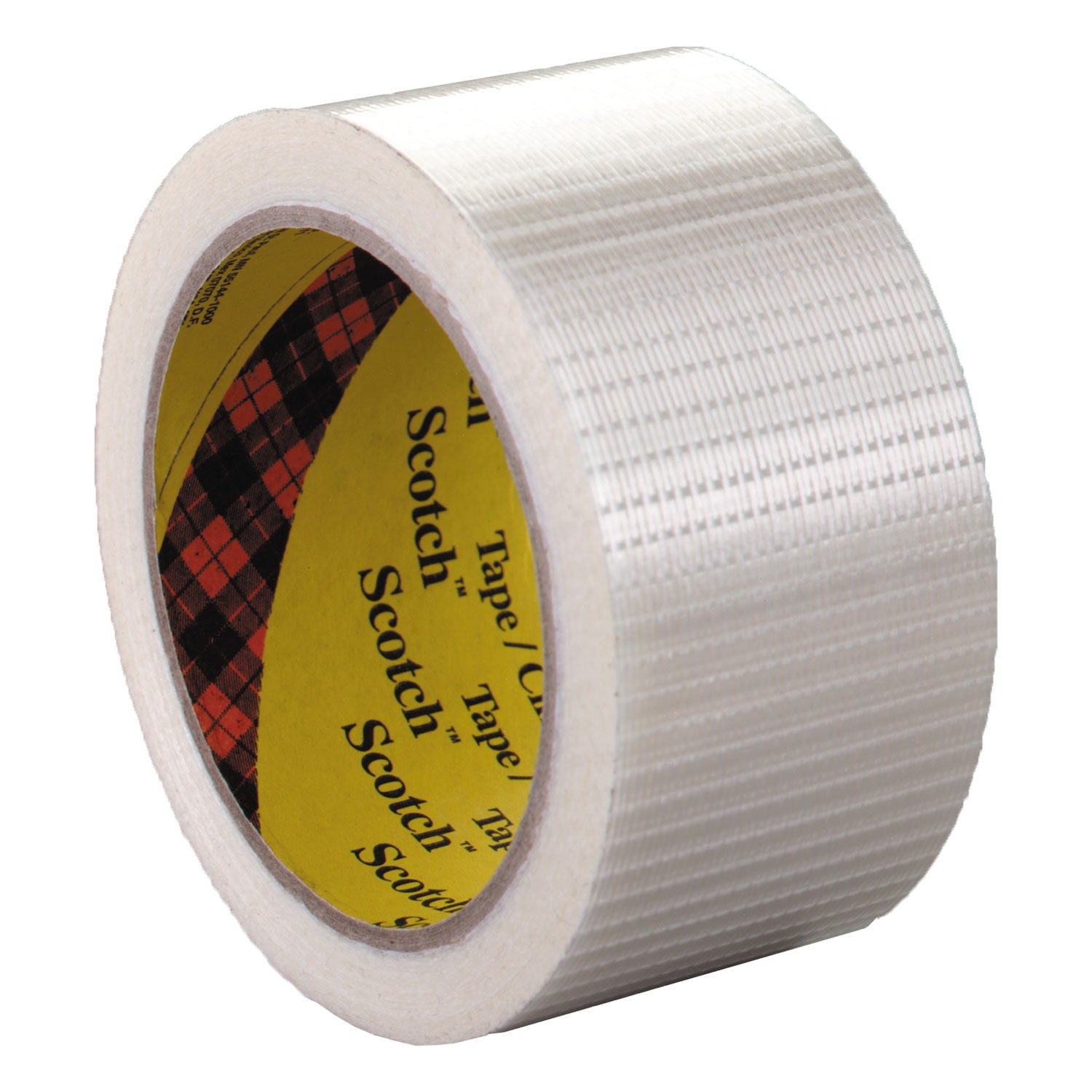 Bi-Directional Filament Tape, 3" Core, 50 mm x 50 m, Clear -