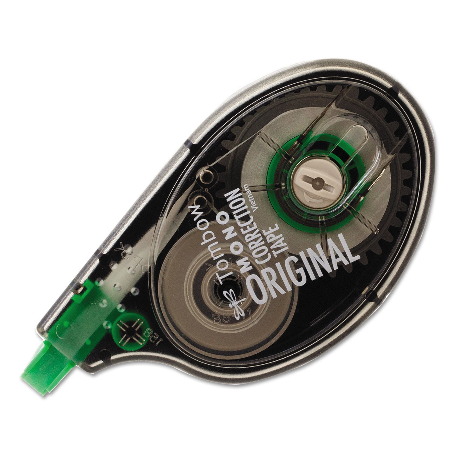 MONO Correction Tape, Non-Refillable, Gray/Clear Applicator, 0.17" x 394", White Tape -