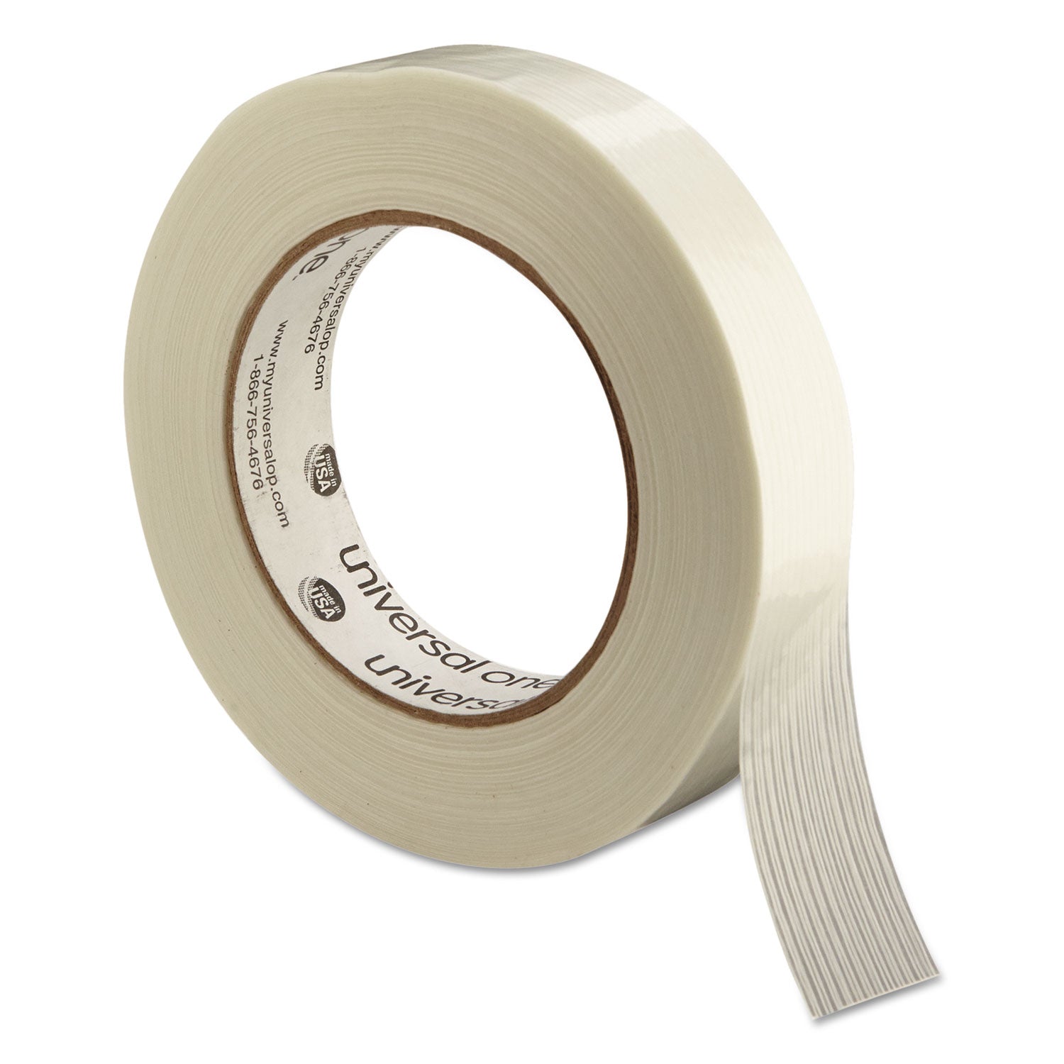 190# Medium Grade Filament Tape, 3" Core, 24 mm x 54.8 m, Clear -