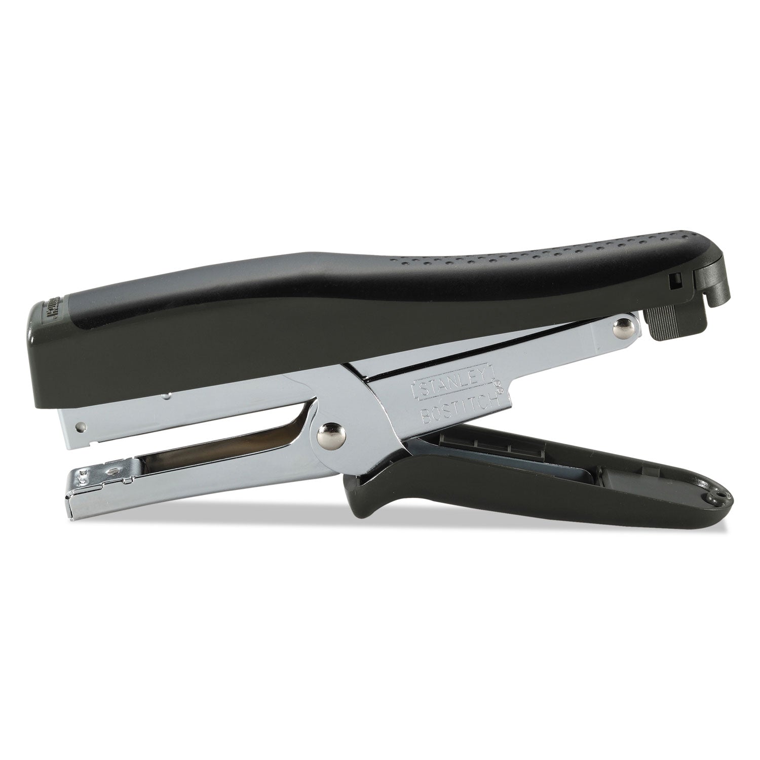 B8 Xtreme Duty Plier Stapler, 45-Sheet Capacity, 0.25" to 0.38" Staples, 2.5" Throat, Black/Charcoal Gray -