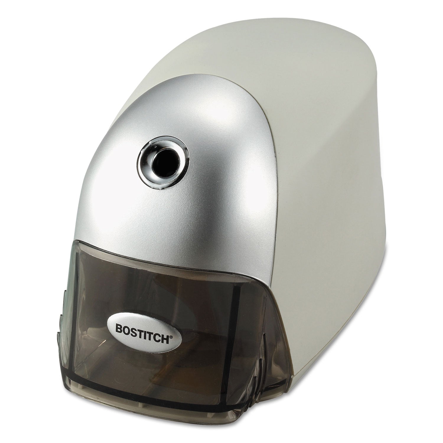 QuietSharp Executive Electric Pencil Sharpener, AC-Powered, 4 x 7.5 x 5, Gray -