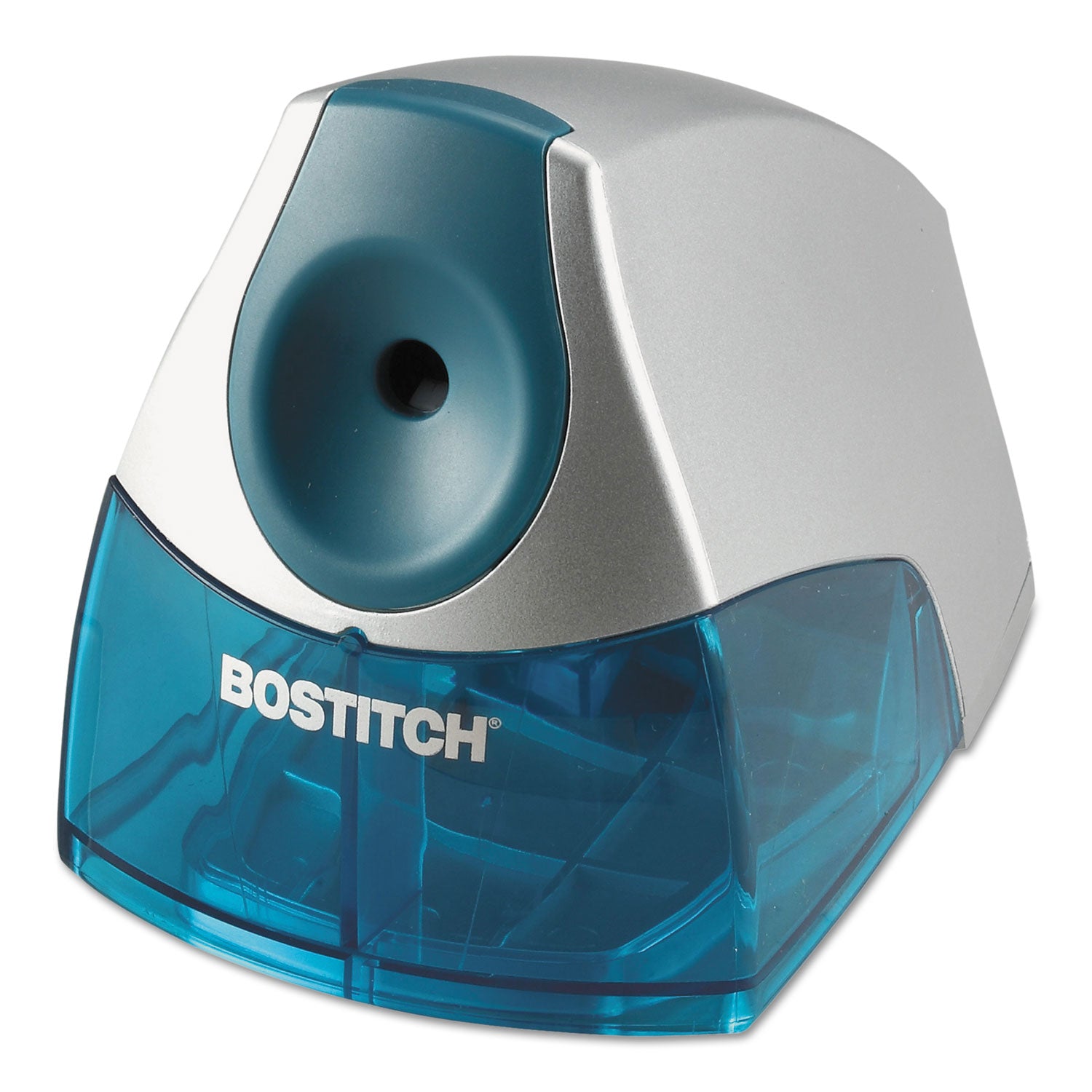 Personal Electric Pencil Sharpener, AC-Powered, 4.25 x 8.4 x 4, Blue -