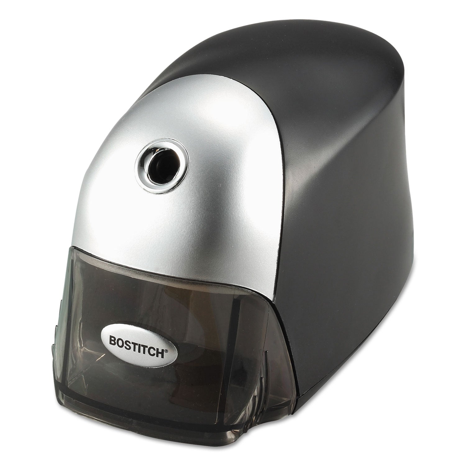 QuietSharp Executive Electric Pencil Sharpener, AC-Powered, 4 x 7.5 x 5, Black/Graphite -