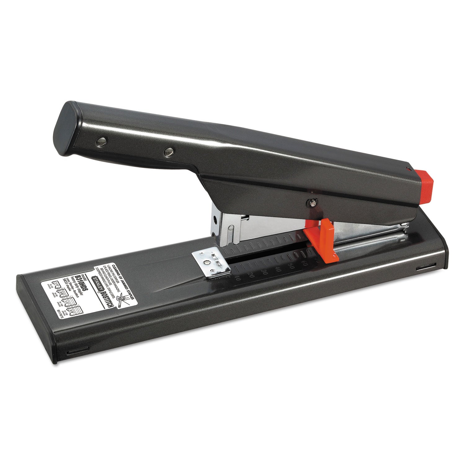 Antimicrobial 130-Sheet Heavy-Duty Stapler, 130-Sheet Capacity, Black -