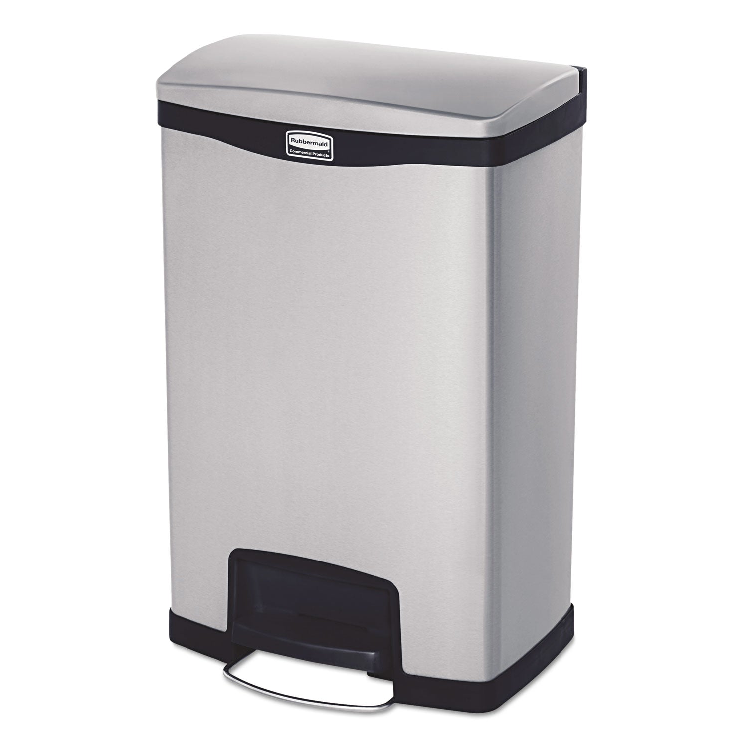 slim-jim-stainless-steel-step-on-container-front-step-style-13-gal-stainless-steel-black_rcp1901992 - 1