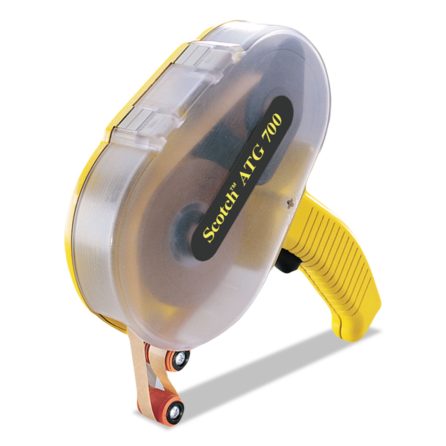 Adhesive Transfer Tape Applicator, For Rolls Up to 0.5 to x 1,296", Yellow -