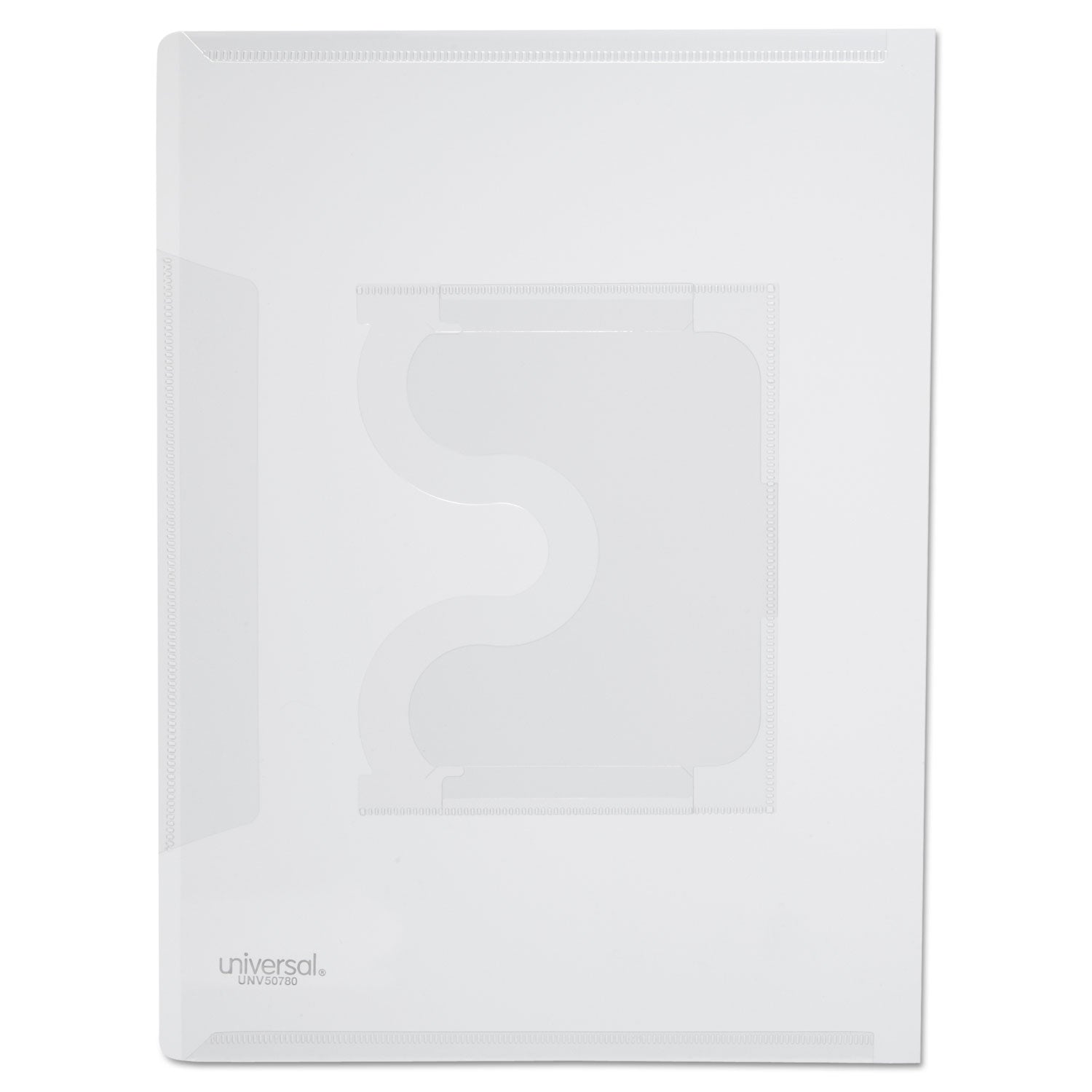 Transparent Deluxe Locking Project Files with CD-ROM Holder, Letter Size, Clear, 25/Pack -