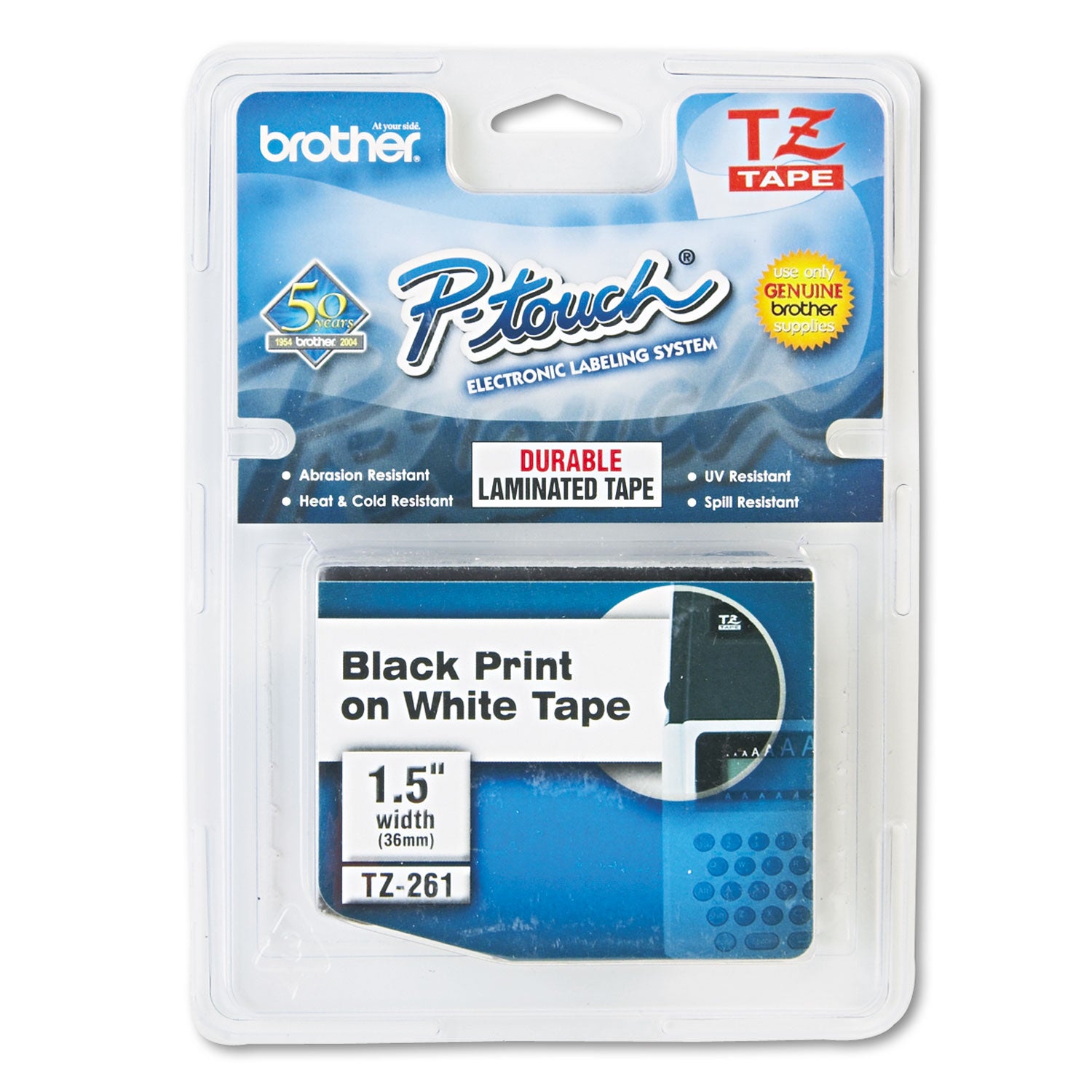 tze-standard-adhesive-laminated-labeling-tape-14-x-262-ft-black-on-white_brttze261 - 1