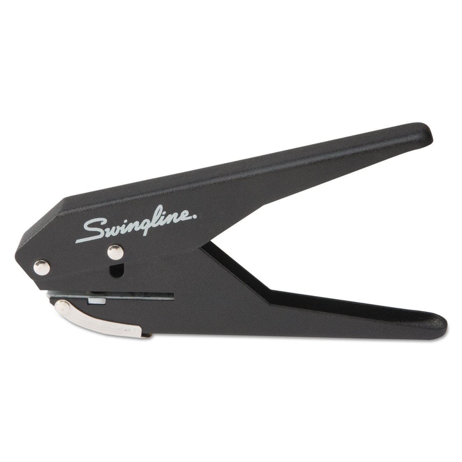 20-Sheet Low Force One-Hole Punch, 9/32" Holes, Black -
