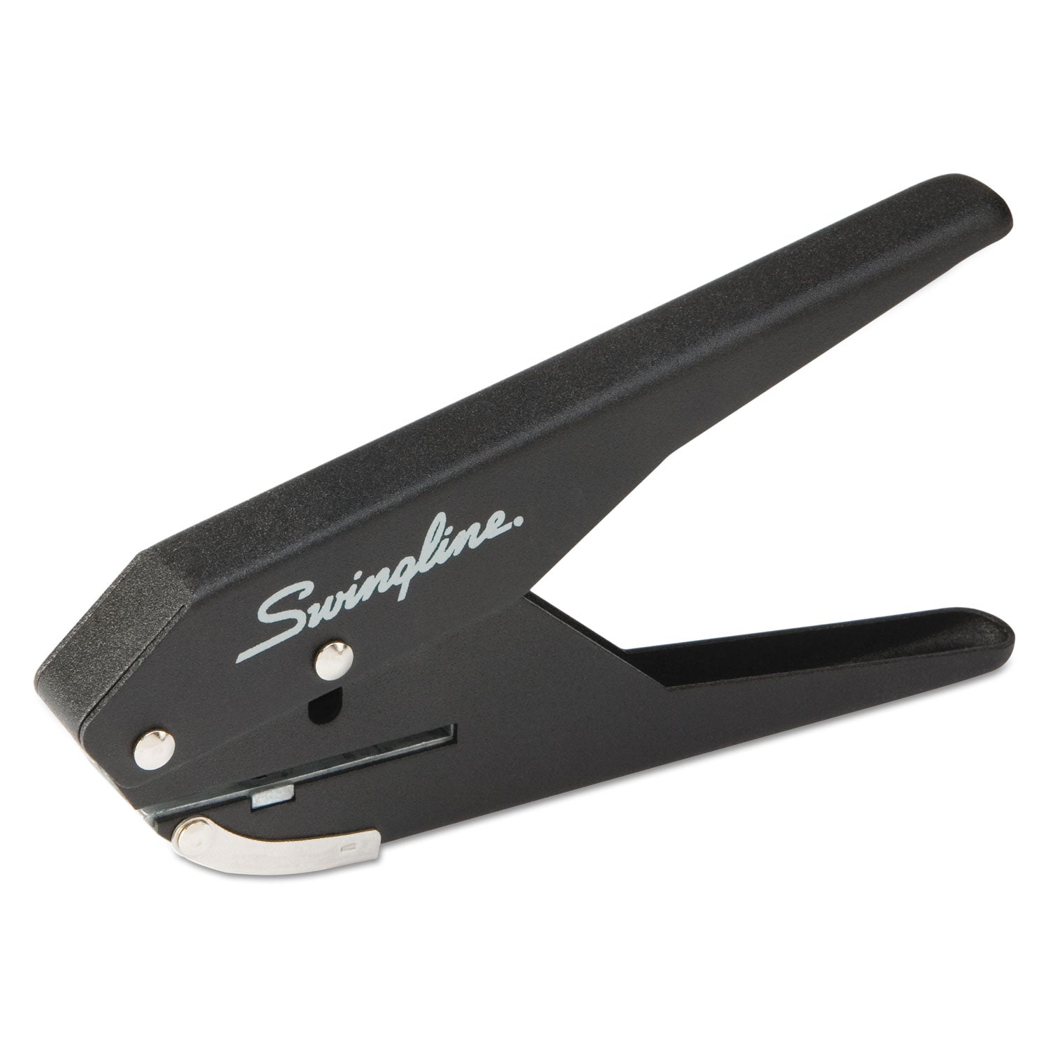 20-Sheet Low Force One-Hole Punch, 9/32" Holes, Black -