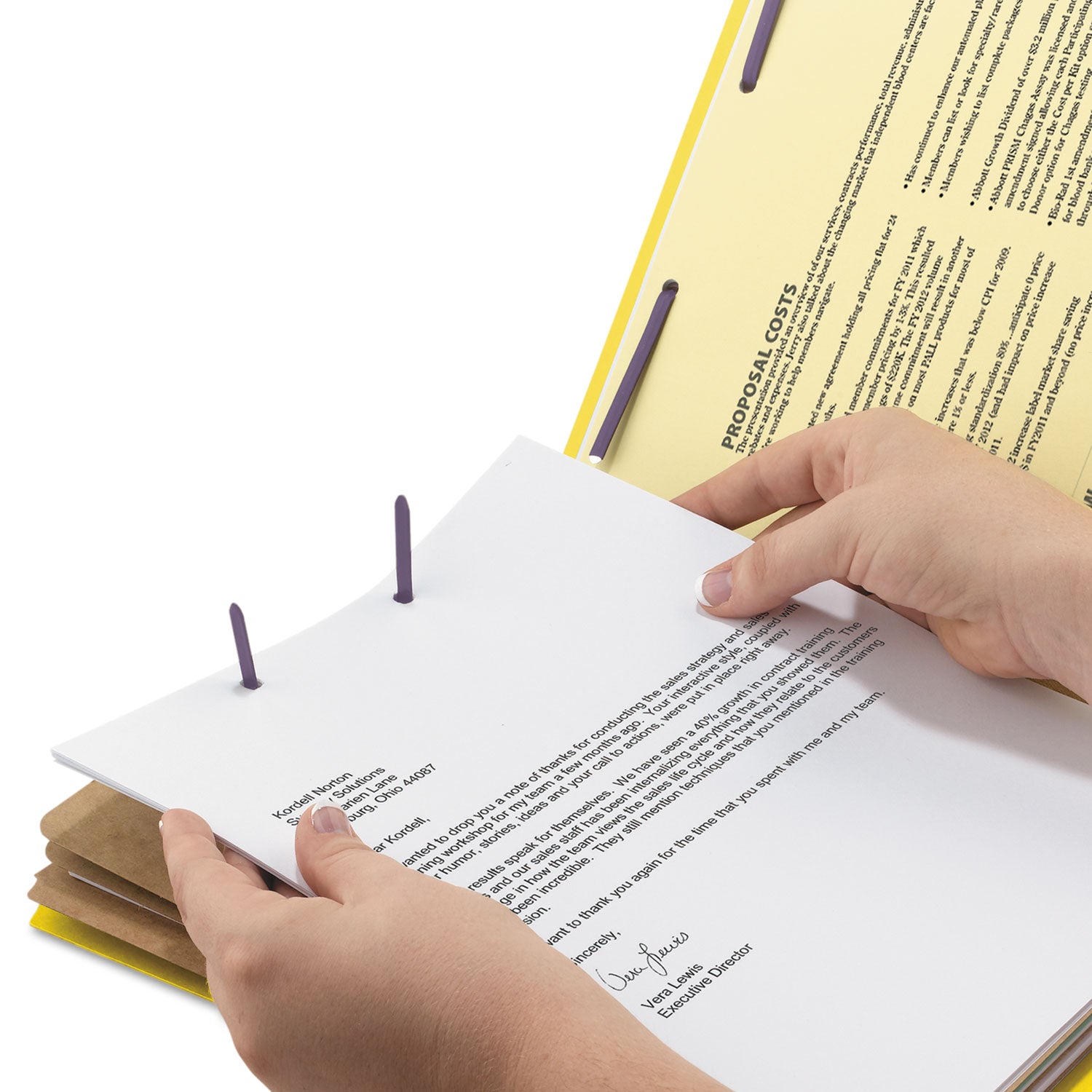 Eight-Section Pressboard Top Tab Classification Folders, Eight SafeSHIELD Fasteners, 3 Dividers, Legal Size, Yellow, 10/Box -