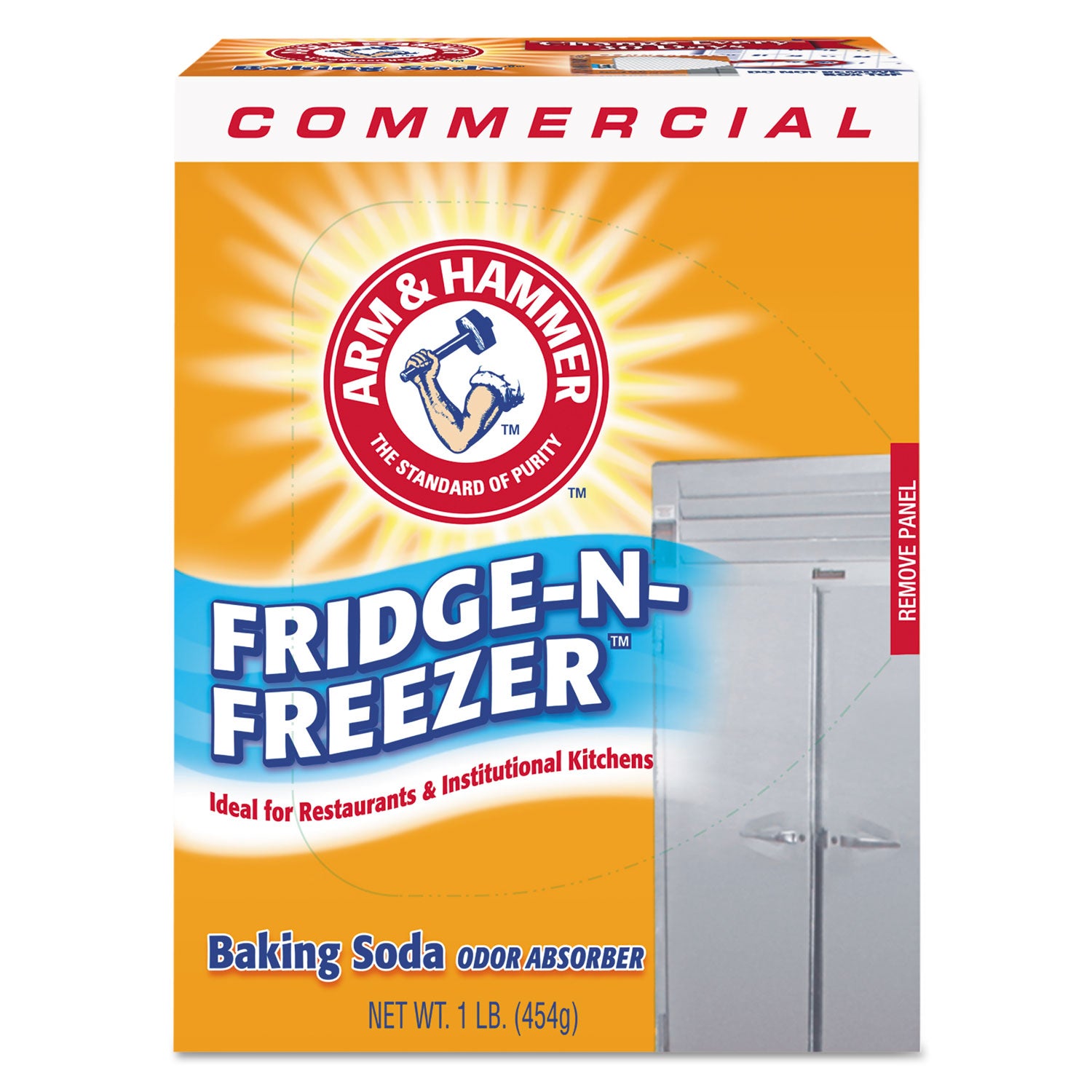 Fridge-N-Freezer Pack Baking Soda, Unscented, Powder, 16 oz, 12/Carton -
