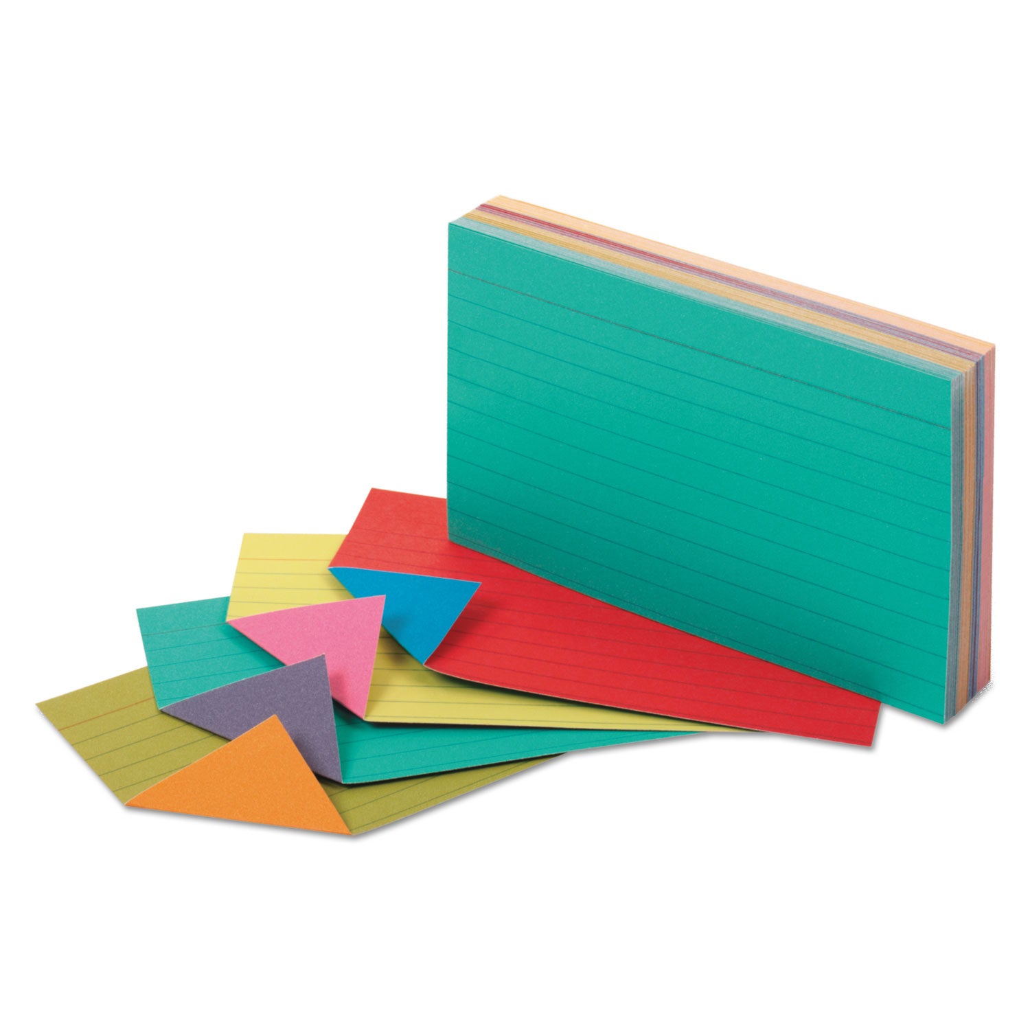 Extreme Index Cards, Ruled, 3 x 5, Assorted, 100/Pack -