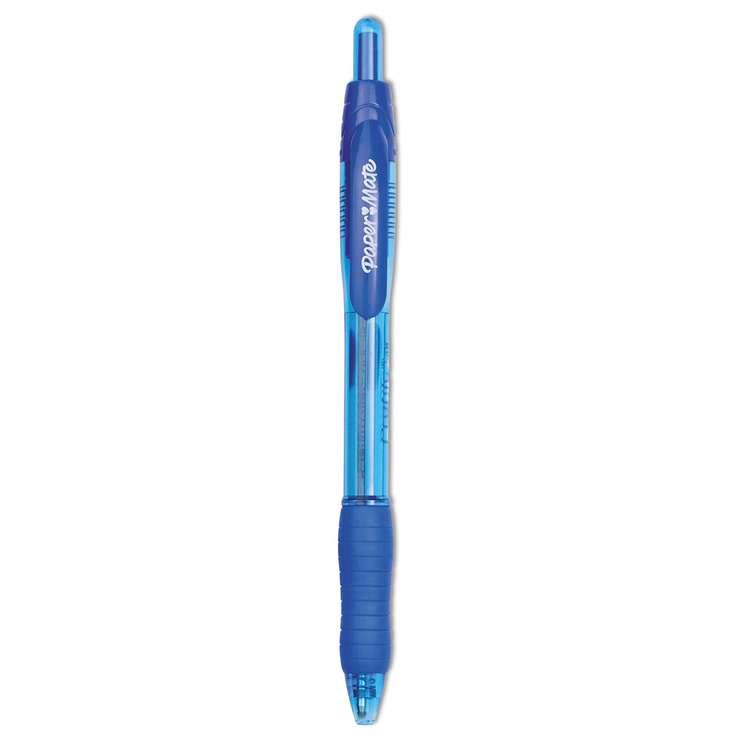 Profile Ballpoint Pen, Retractable, Bold 1.4 mm, Blue Ink, Translucent Blue Barrel, Dozen -